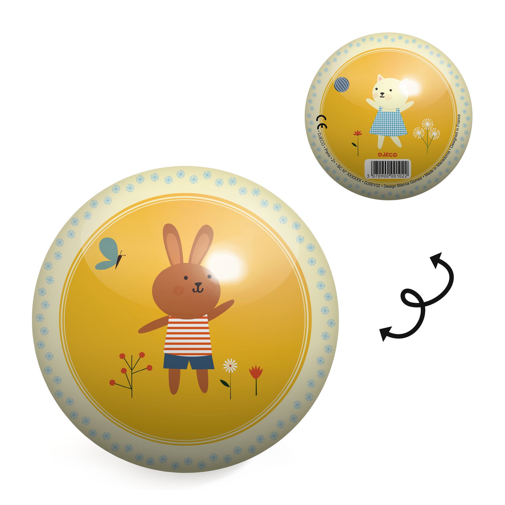 Gumilabda, ∅ 12 cm - Cuki - Sweety ball - 1