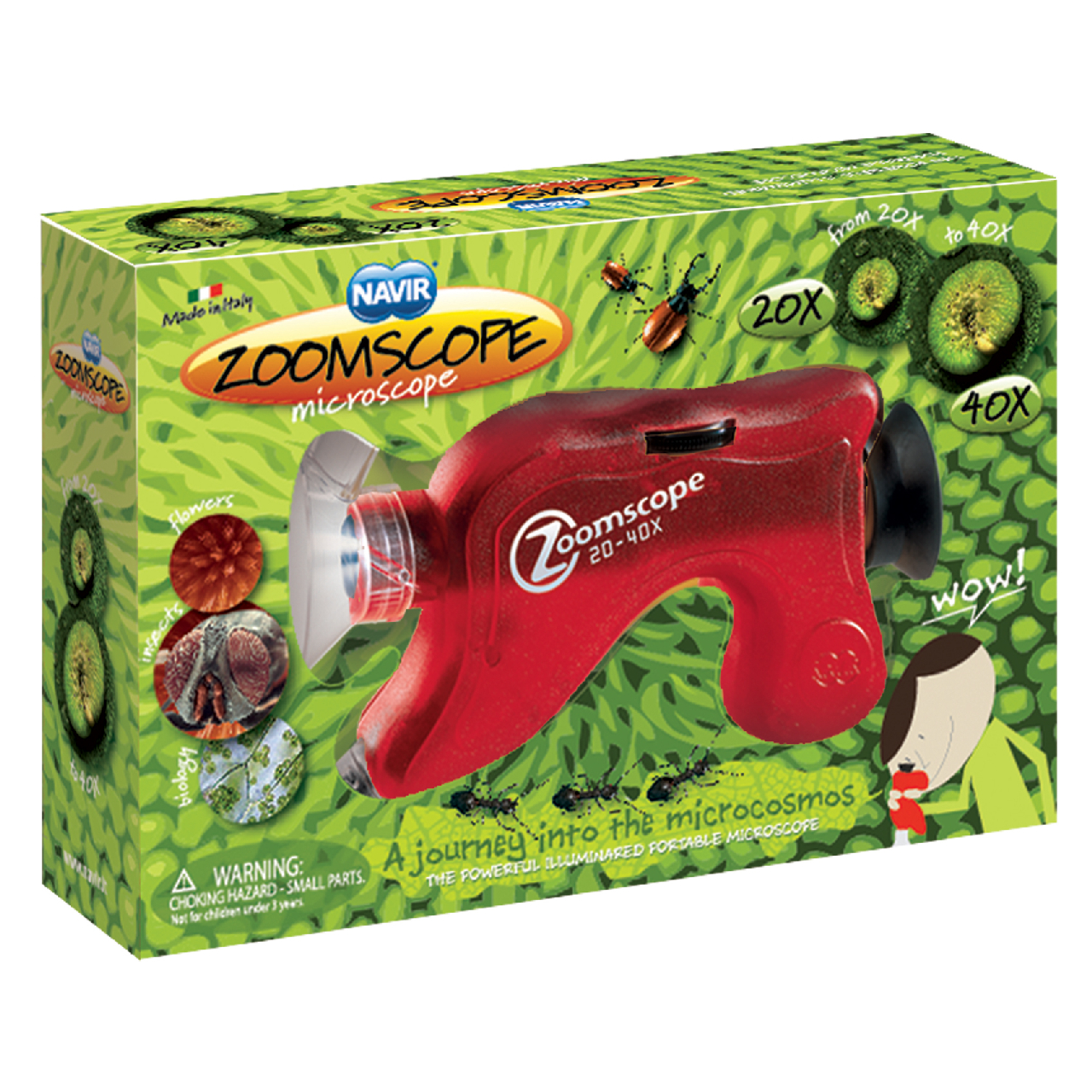 Hordozható mikroszkóp, transzparens színek - Zoomscope – Microscope T-Color - 2
