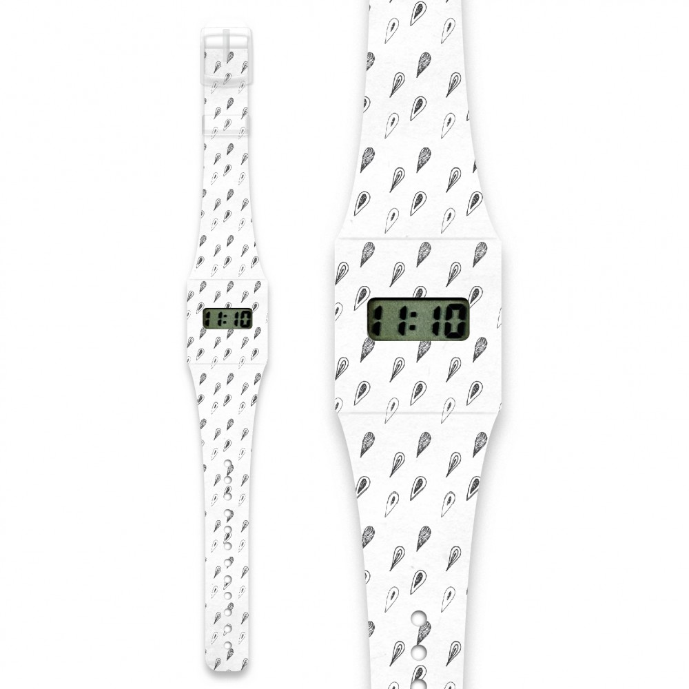 Papír karóra - WHITEDROP - Pappwatch - 0