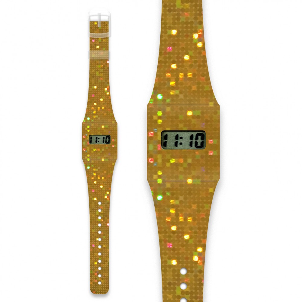 Papír karóra - GLITZERGOLD / METALLIC - Pappwatch Kids - 1