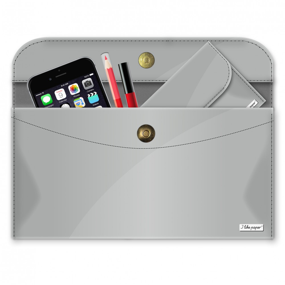 Kézitáska, nagy - SILBER / METALLIC - Big Case - 1