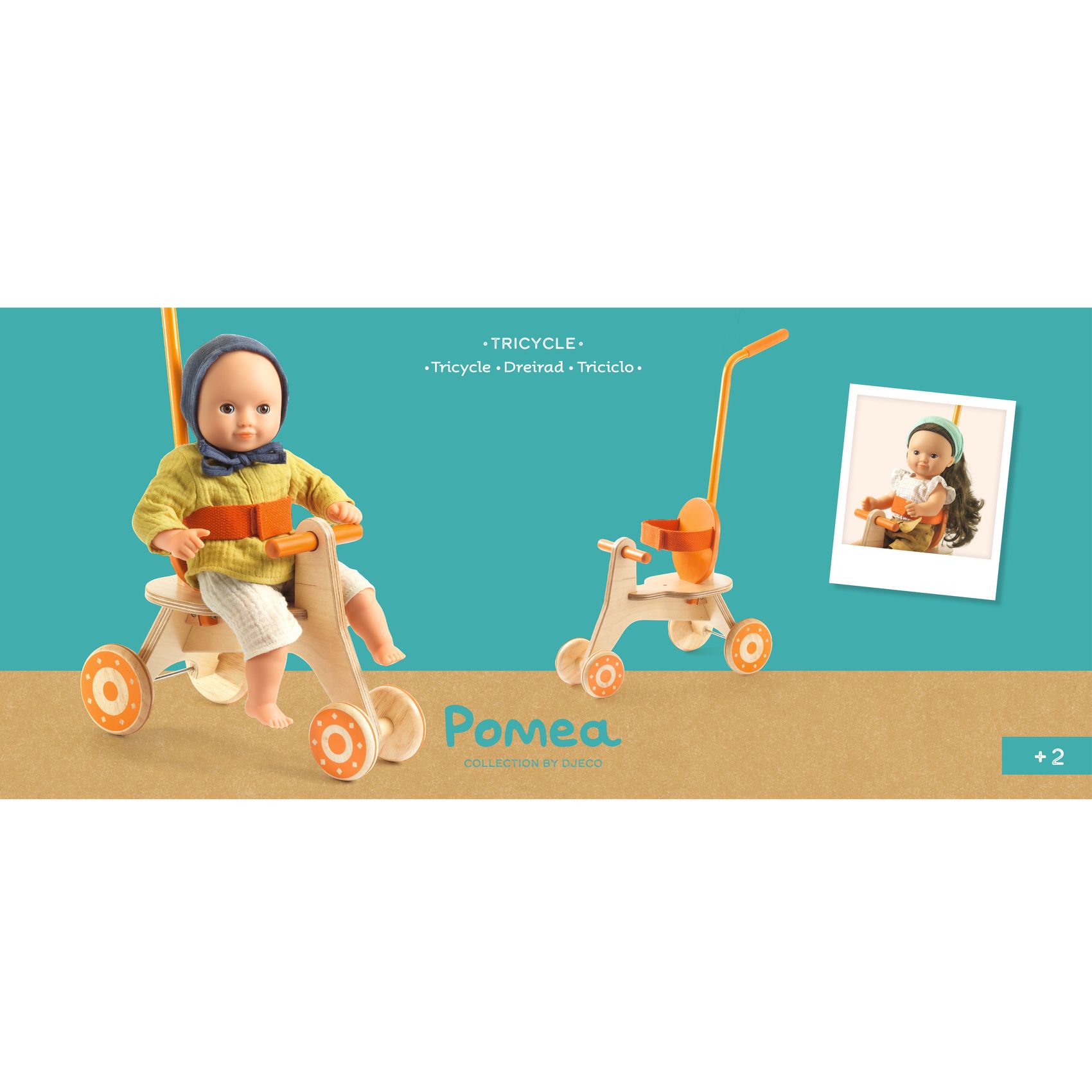 Játékbaba kiegészítő - Baba tricikli - Tricycle - 4