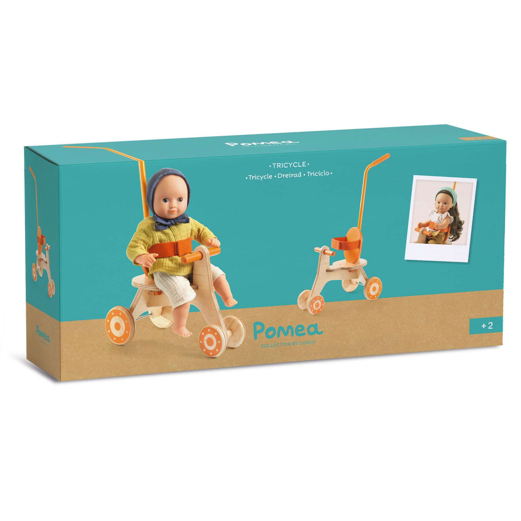 Játékbaba kiegészítő - Baba tricikli - Tricycle - 3