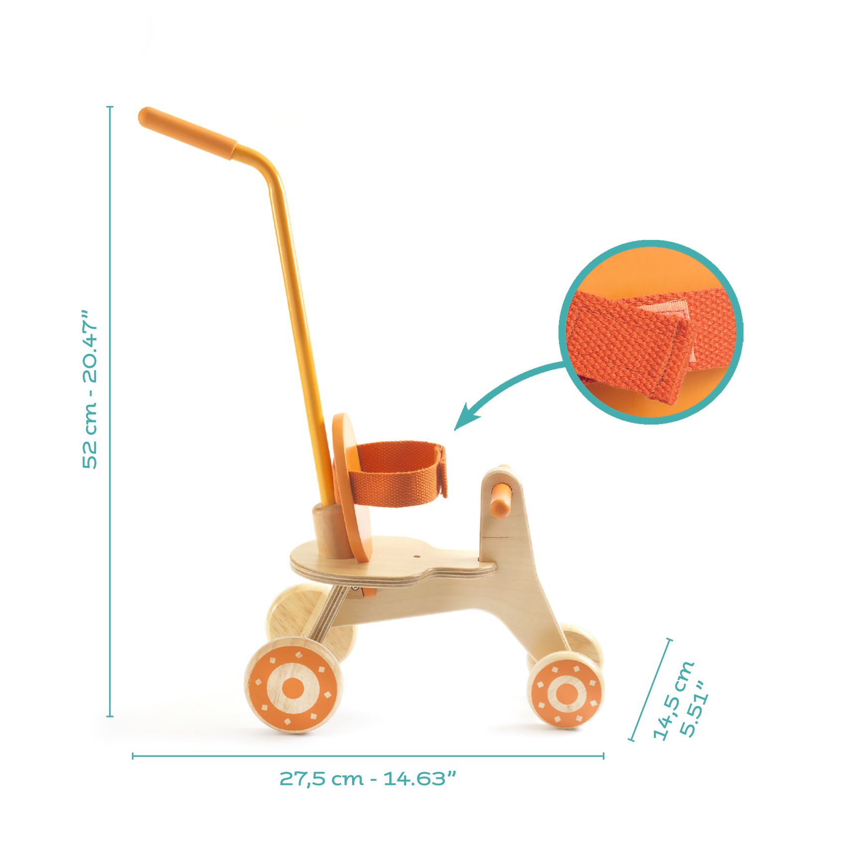 Játékbaba kiegészítő - Baba tricikli - Tricycle - 2