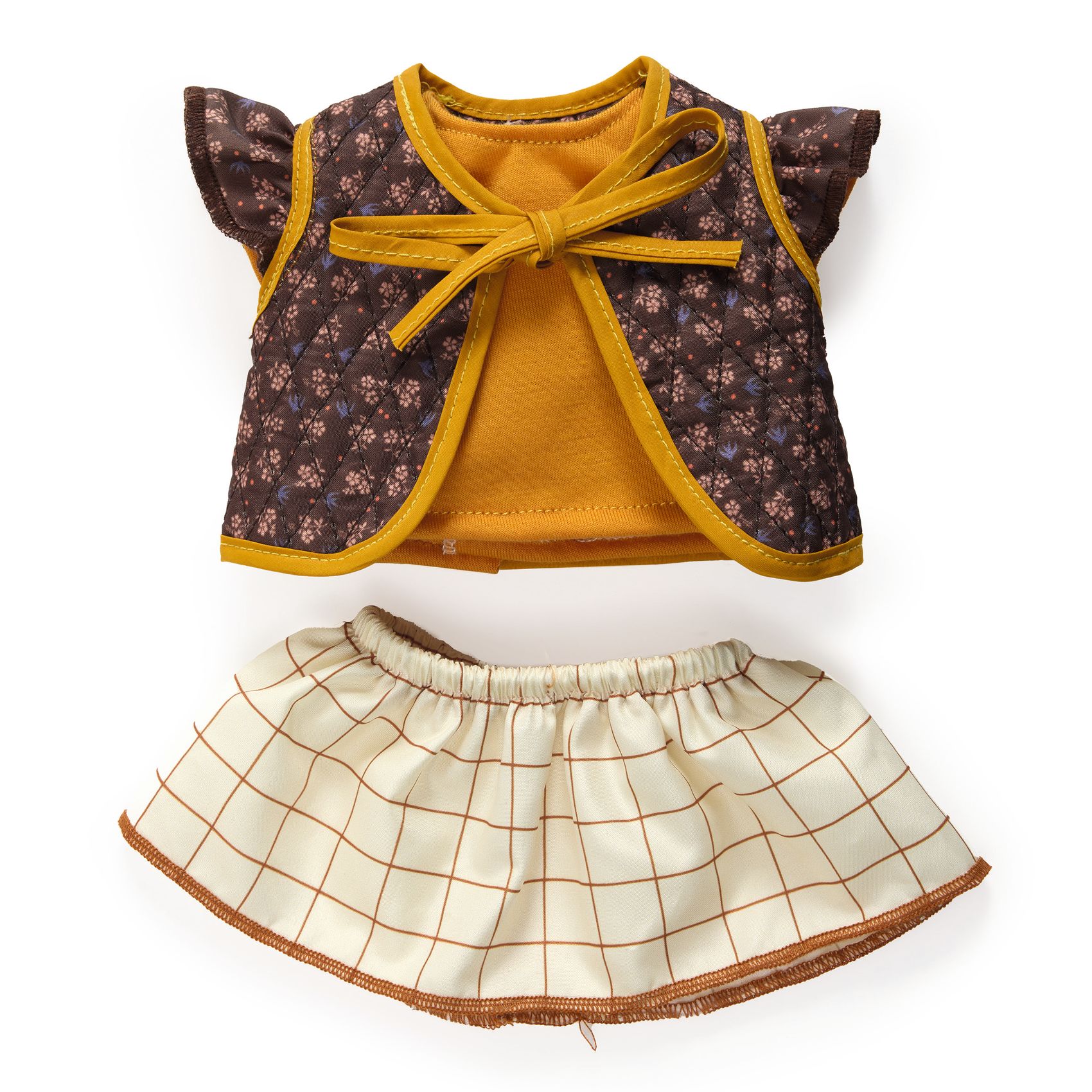 Játékbaba kiegészítő, babaruha - Szettecske - Outfit Capucine - 0