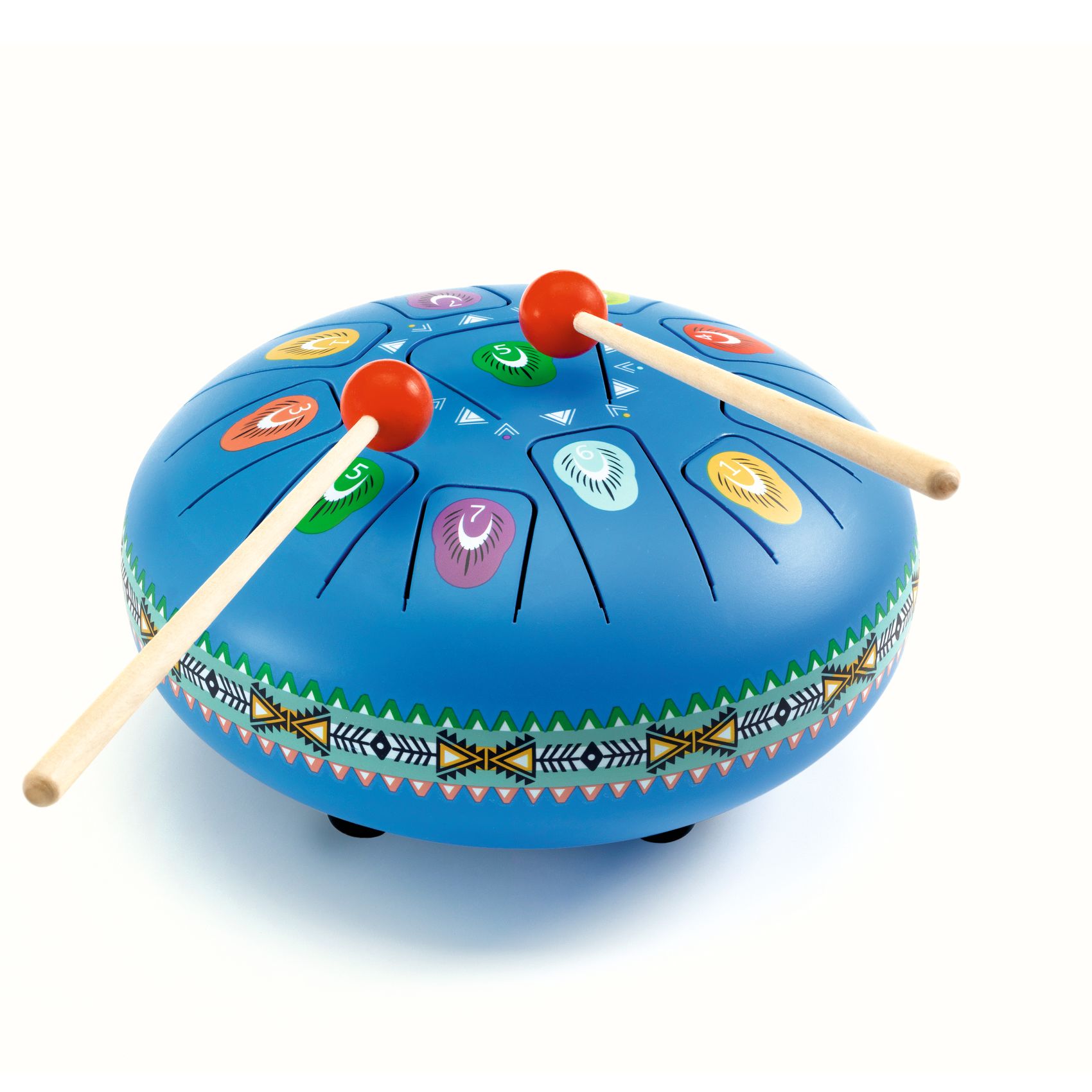 Játékhangszer - Rezgőnyelves, nagy acéldob, 11 hangú - Large tongue drum - 4