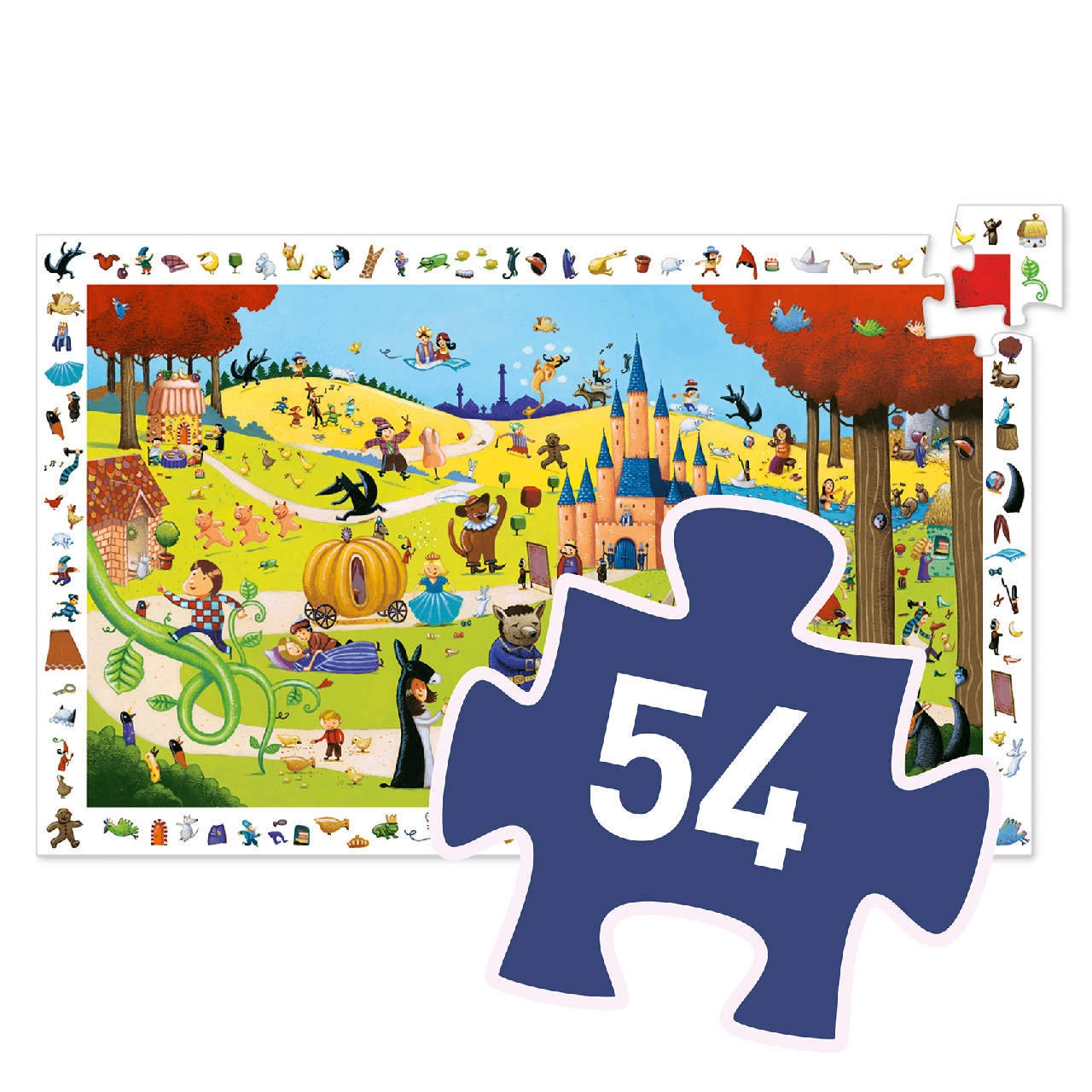 Megfigyeltető puzzle - Mesék, 54 db-os - Tales - 3