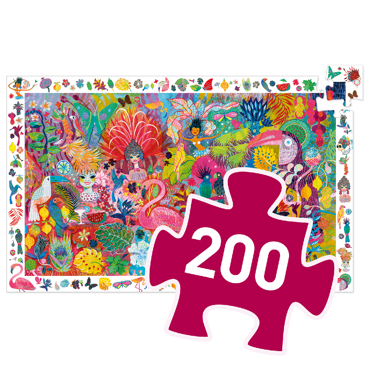 Megfigyeltető puzzle - Riói karnevál, 200 db-os - Rio Carnival - 3