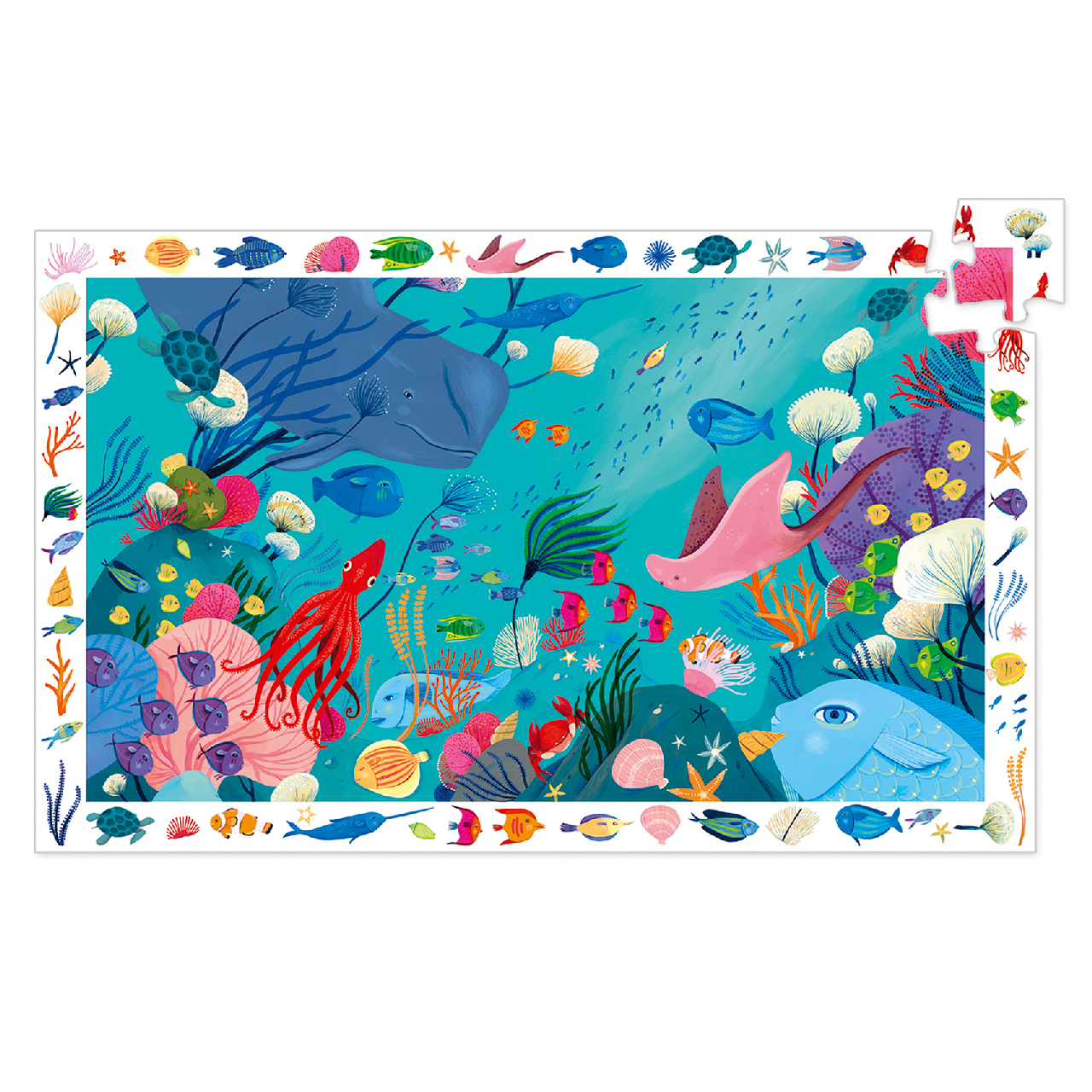 Megfigyeltető puzzle - Tengerben, 54 db-os - Aquatic - 2