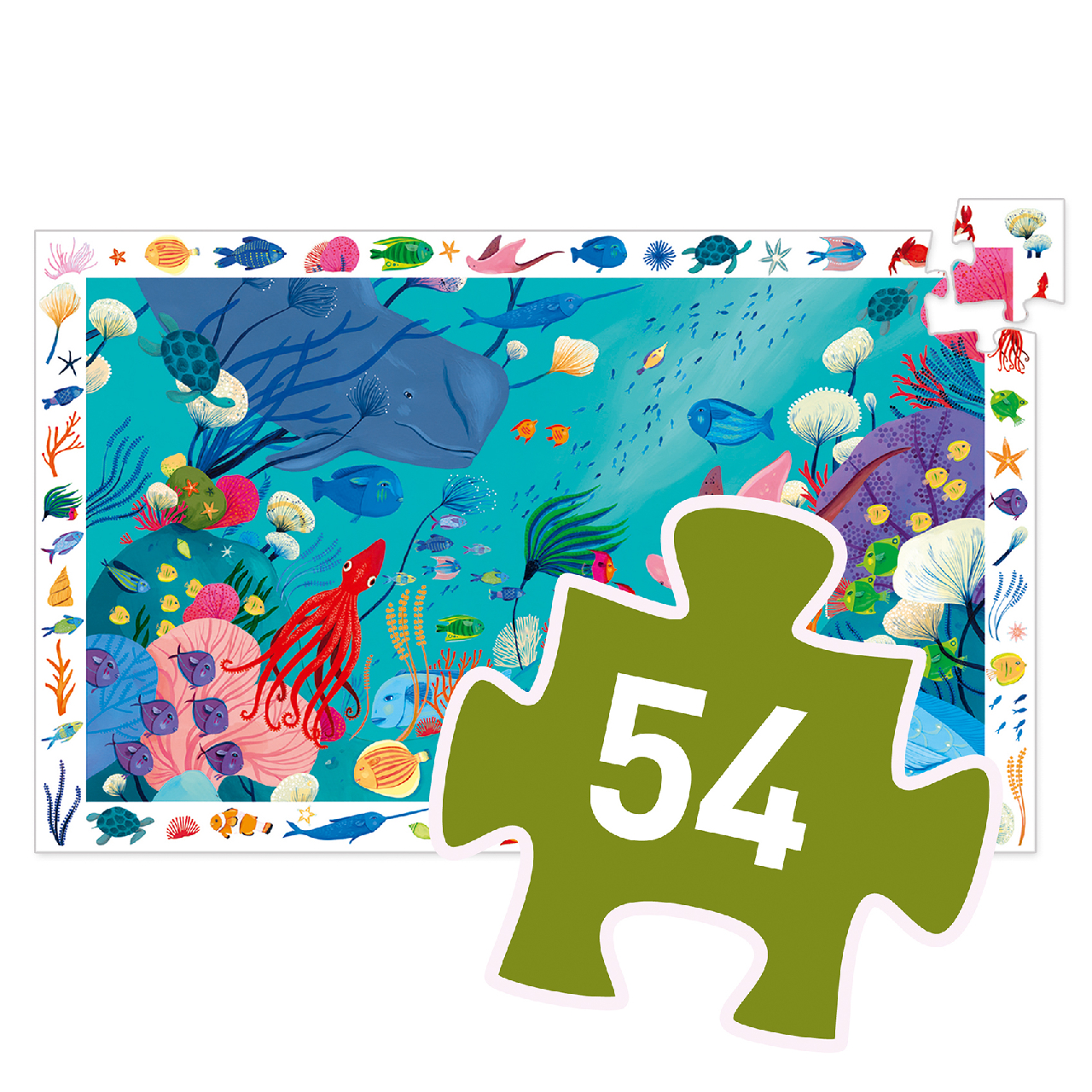 Megfigyeltető puzzle - Tengerben, 54 db-os - Aquatic - 3