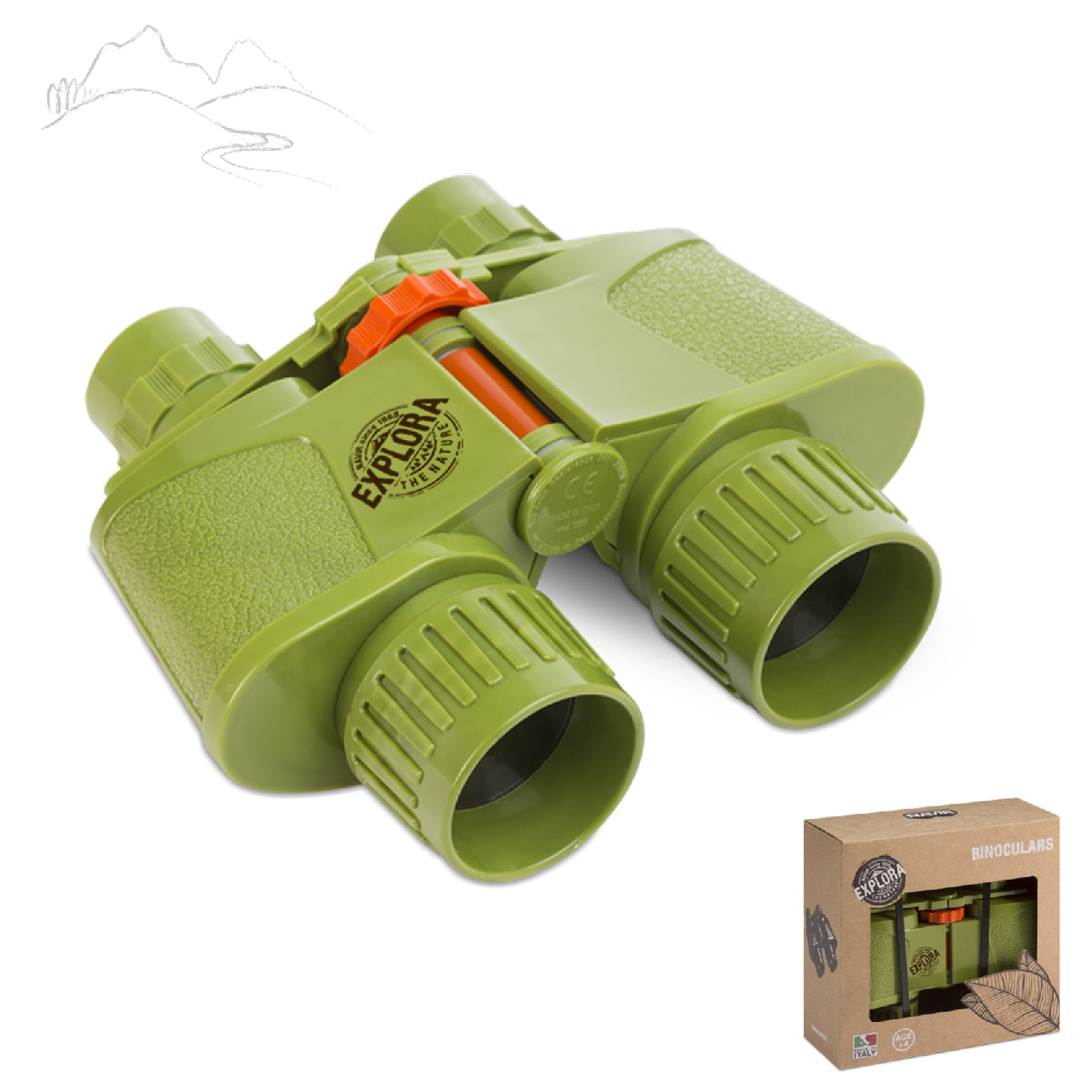 Kétcsövű gyerektávcső - EXPLORA BINOCULARS - 0