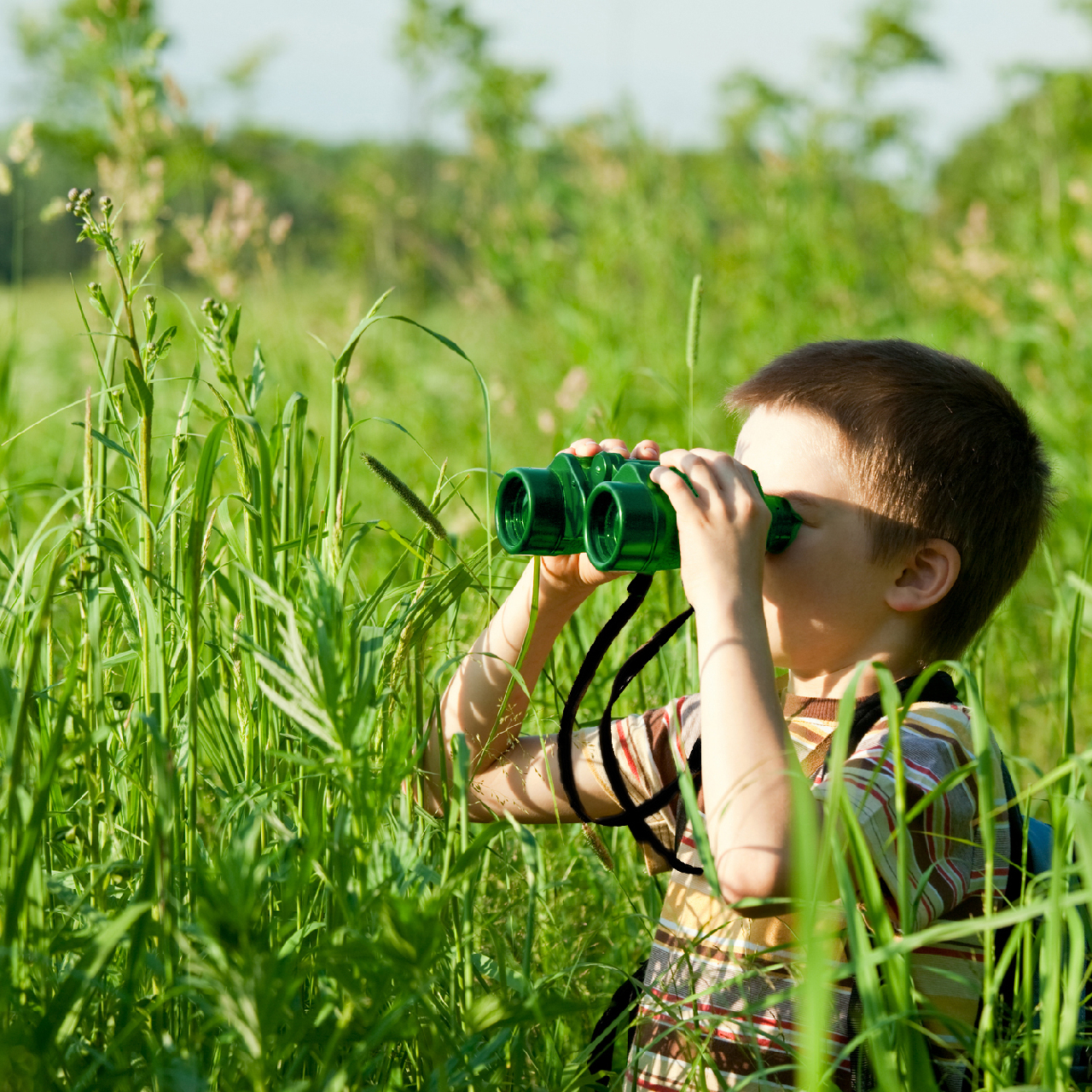 Kétcsövű zöld gyerektávcső - Special 40 Green Binocular with Case - 2