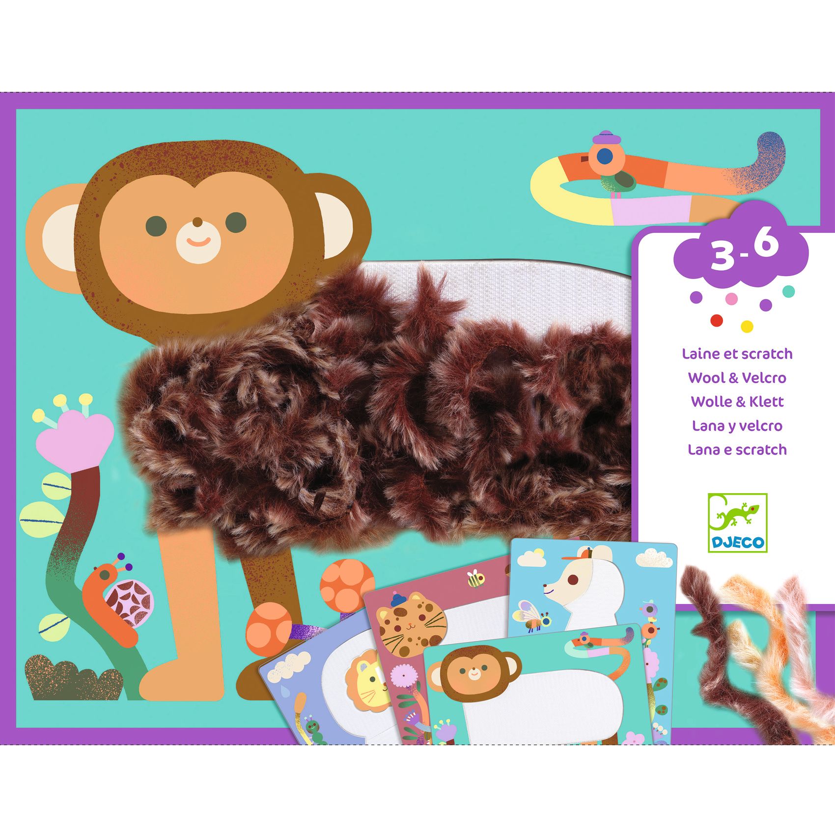 Kollázs műhely - Bolyhos barátok gyapjúval és tépőzárral - Wool and Velcro - Fluffy friends! - 5