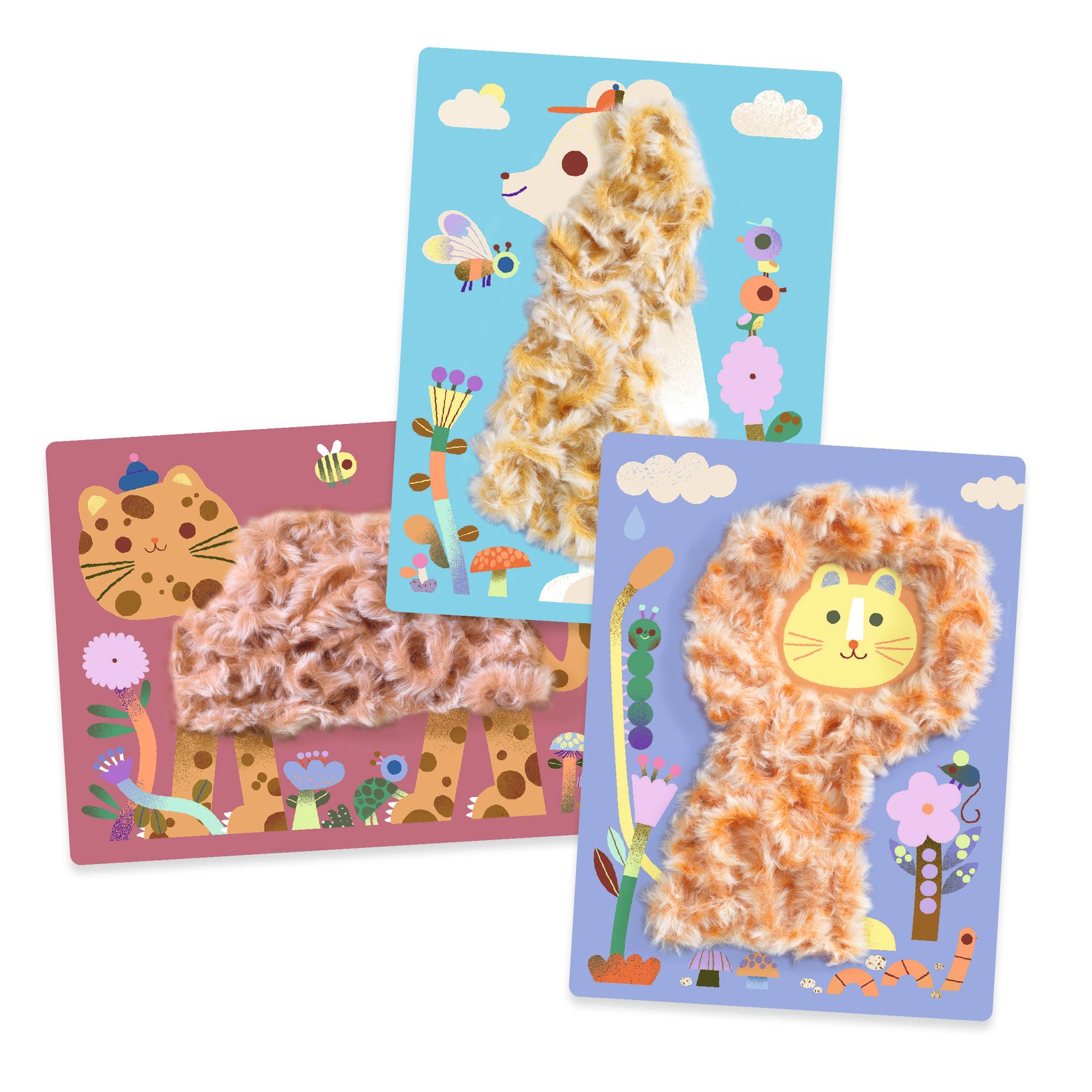Kollázs műhely - Bolyhos barátok gyapjúval és tépőzárral - Wool and Velcro - Fluffy friends! - 1