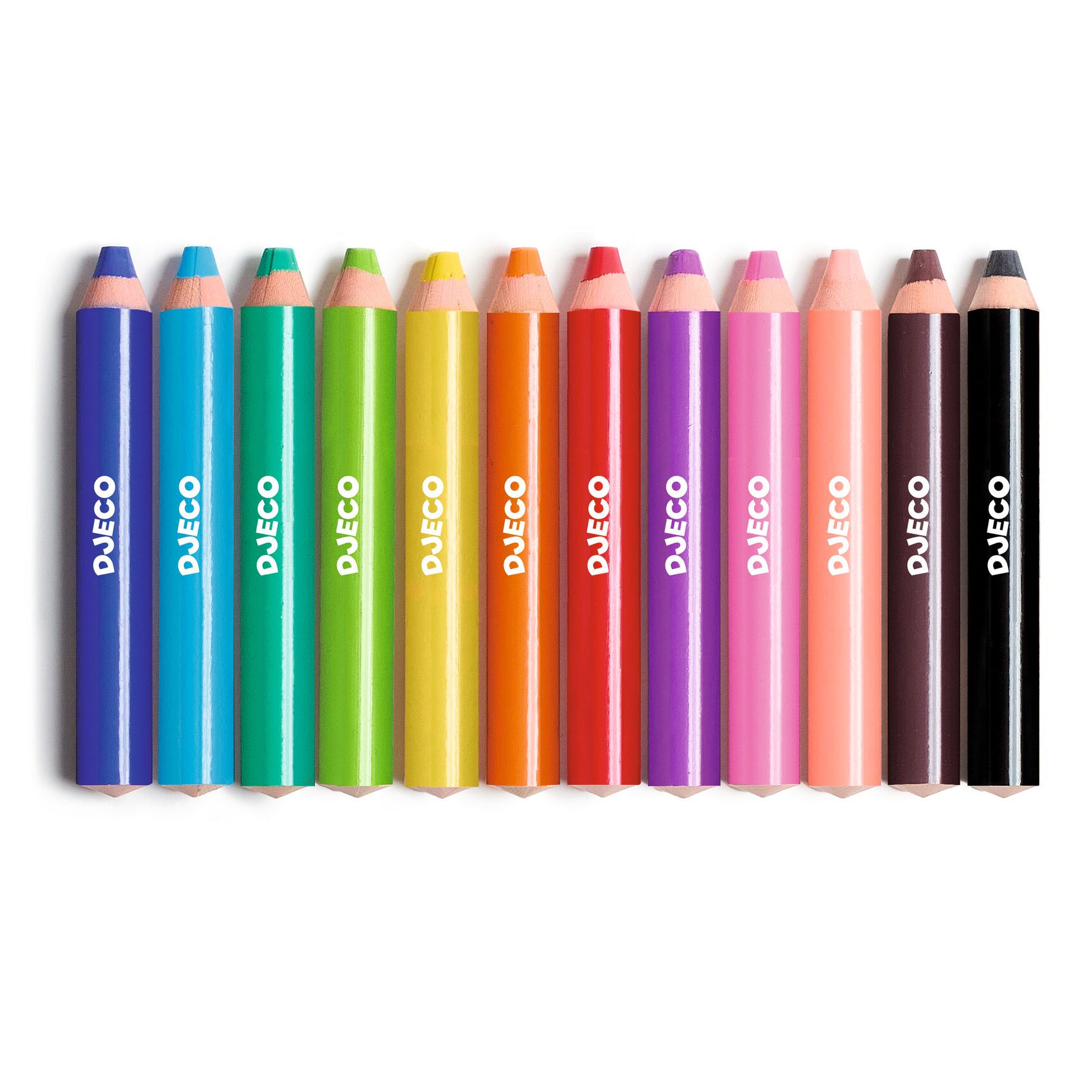 Kreatív eszközök - Vastag viaszceruza, 12 szín - 12 chunky wax crayons - 2