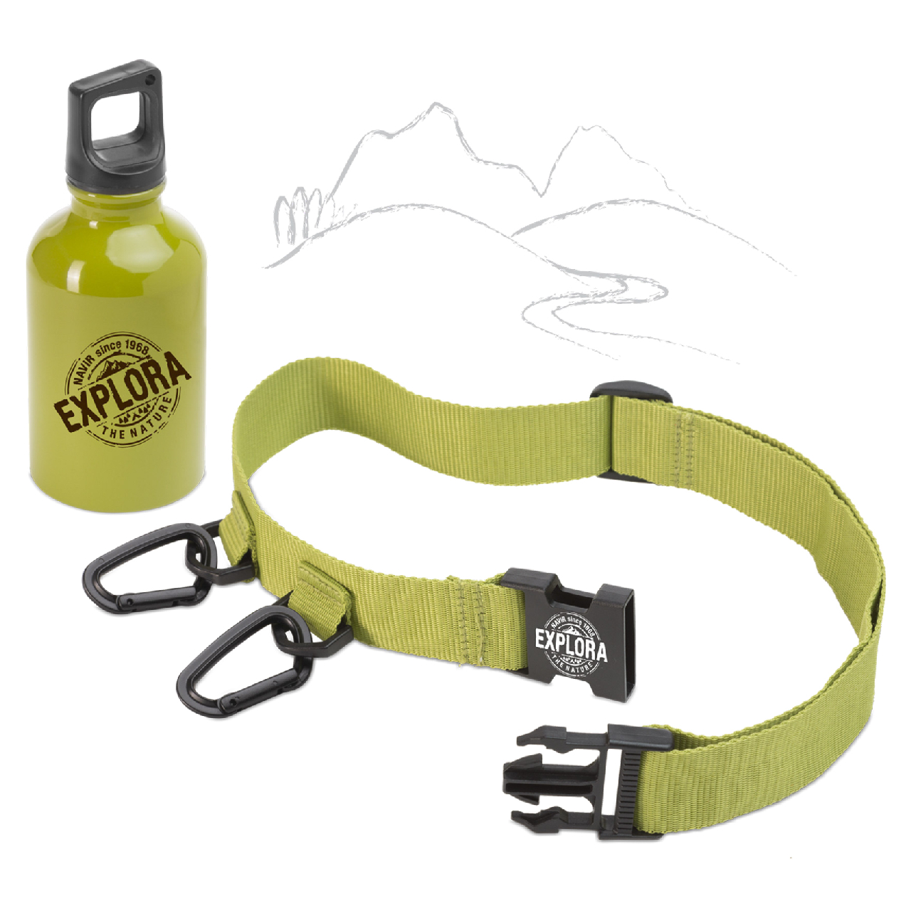 Kulacs ővvel - EXPLORA BOTTLE & BELT - 0