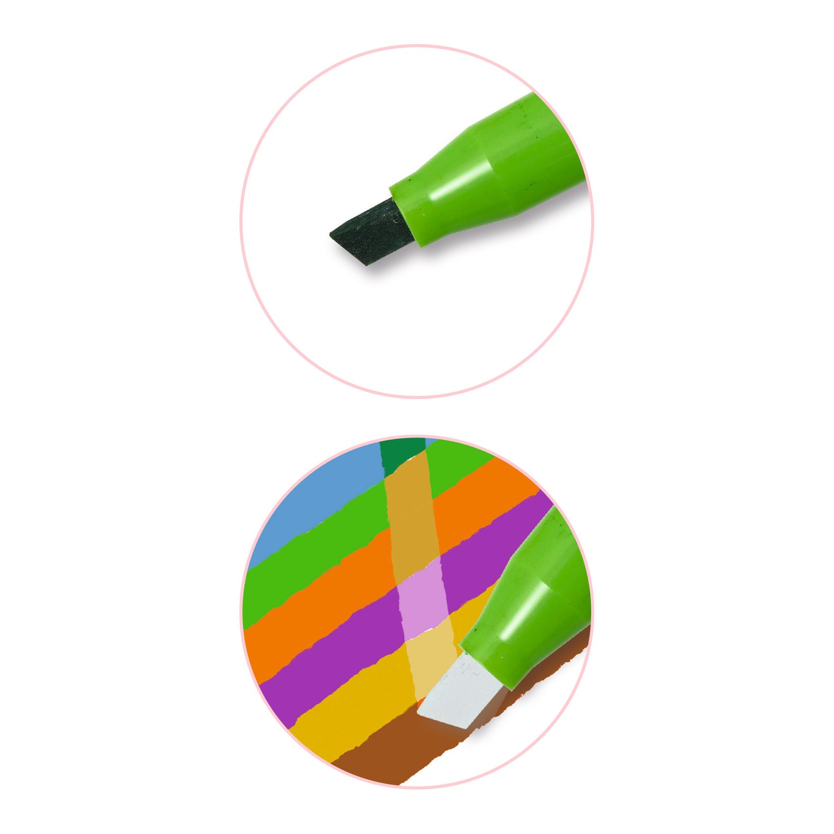 Mágikus filctolkészlet - 6 db színváltó filctoll - Multicolored magic markers - 1