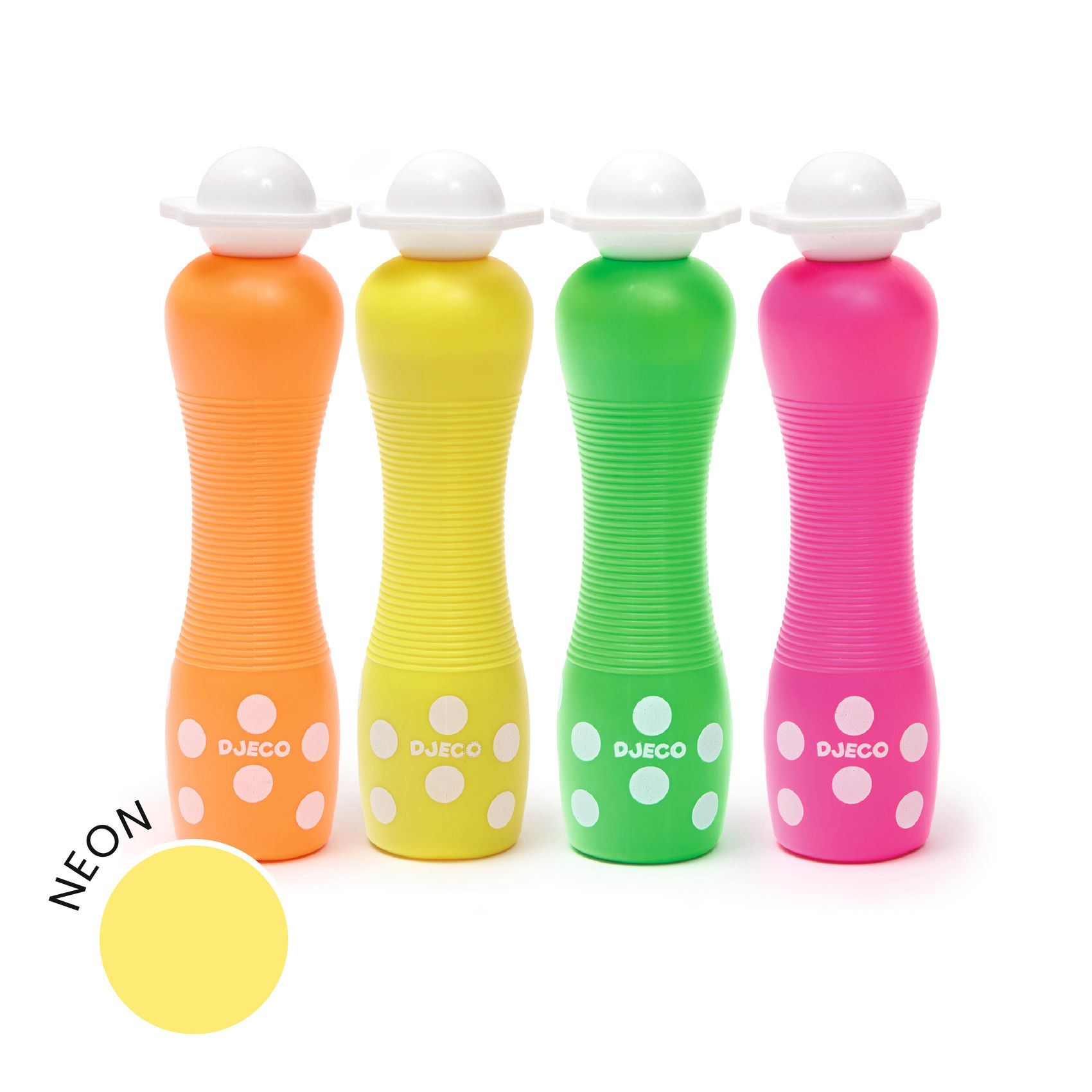 Marok filc készlet 4 fluoreszkáló színben - Pontozó színezés - Large dot markers - 3