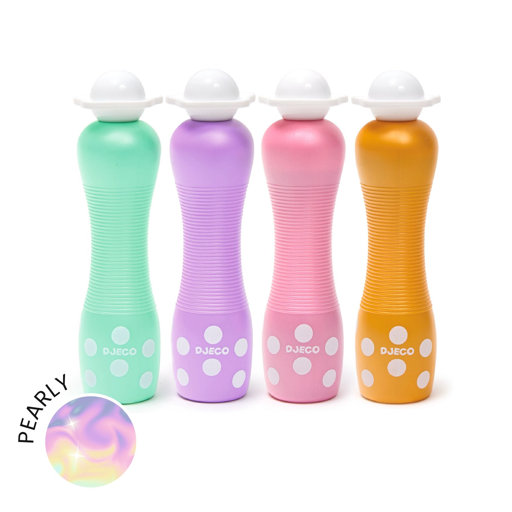 Marok filc készlet 4 gyöngyház színben - Pontozó színezés - Large dot markers - 3