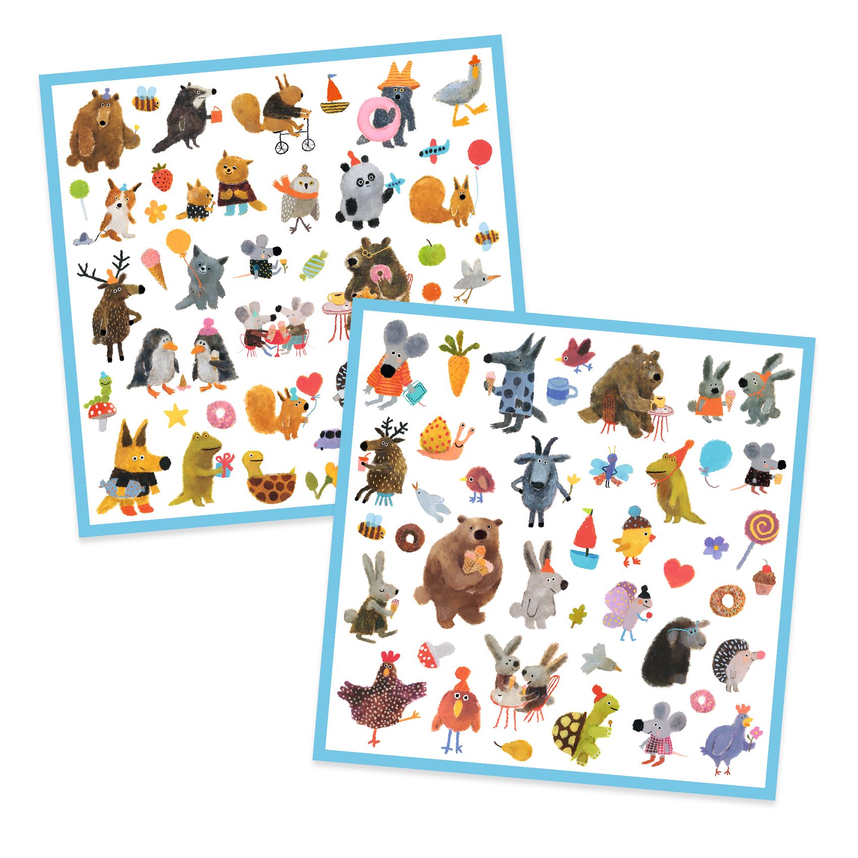 Matricák - Bundás barátok - Fluffy friends - 1