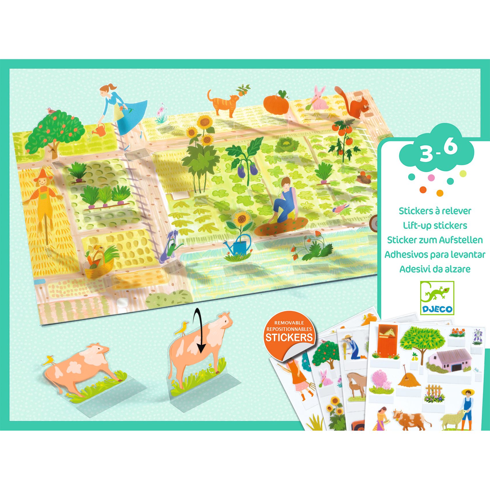 Matricázós sztorik, 3D - Élet vidéken - Lift-up stickers - Farm - 5