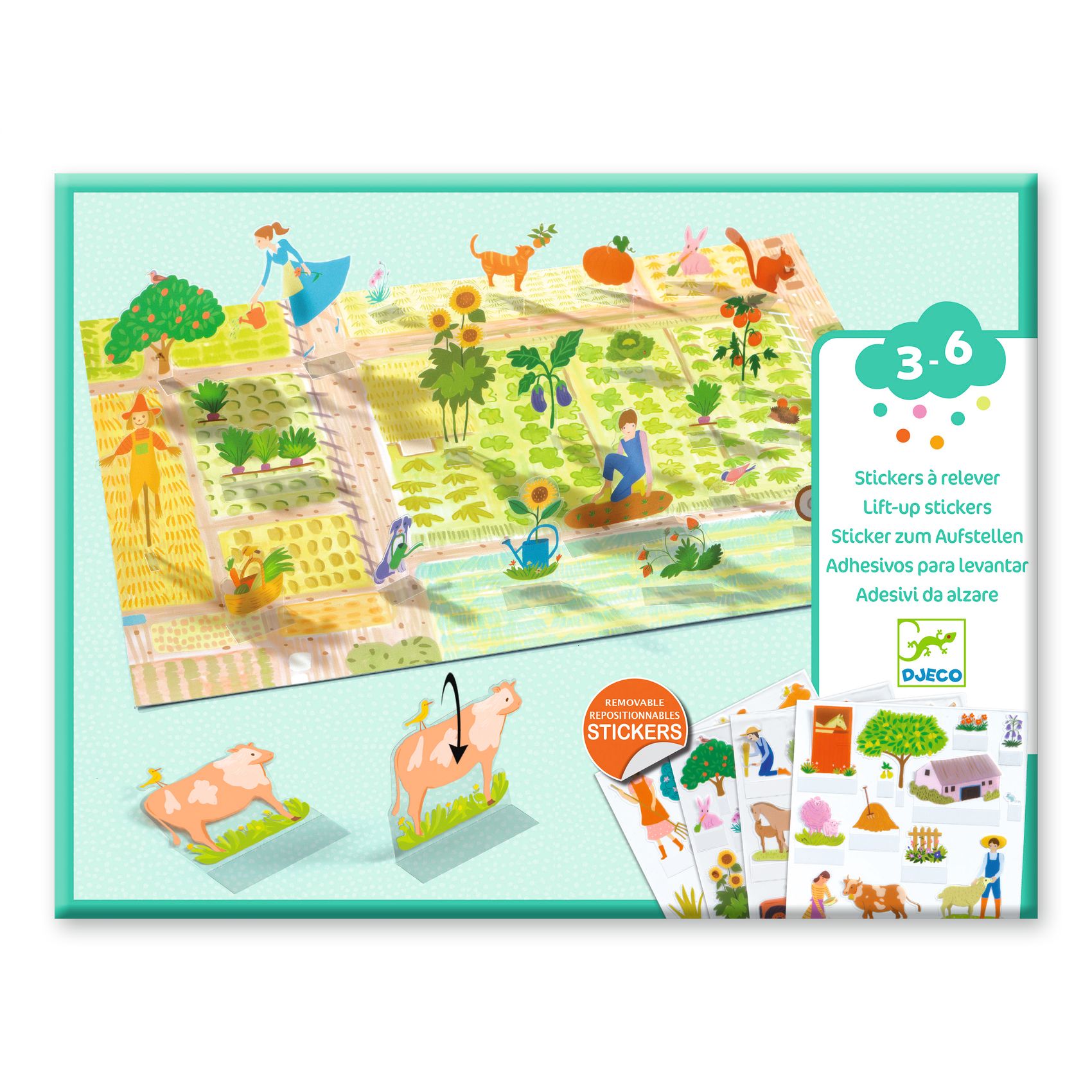 Matricázós sztorik, 3D - Élet vidéken - Lift-up stickers - Farm - 0