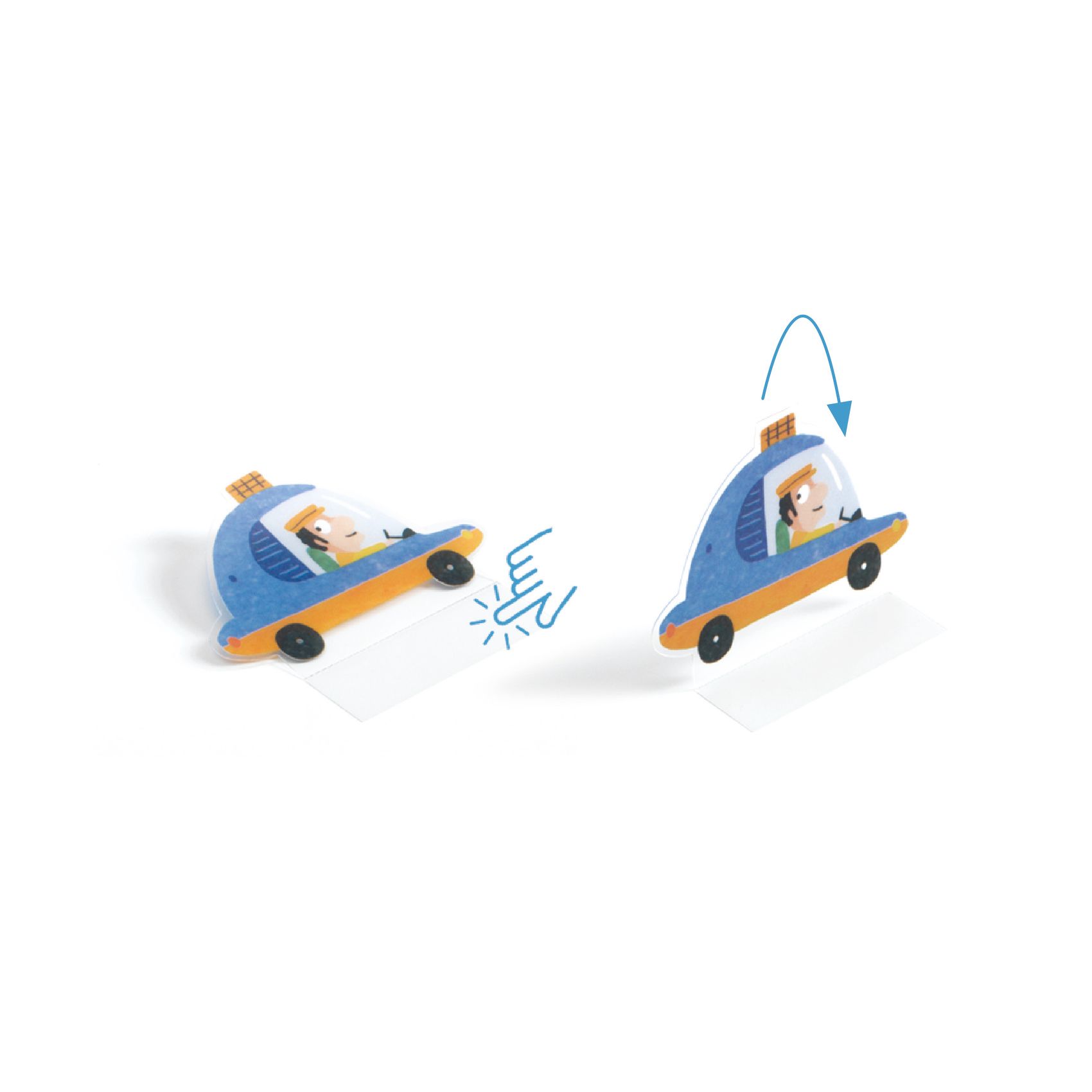 Matricázós sztorik, 3D - Közlekedés járművekkel - Lift-up stickers - Vehicles - 3