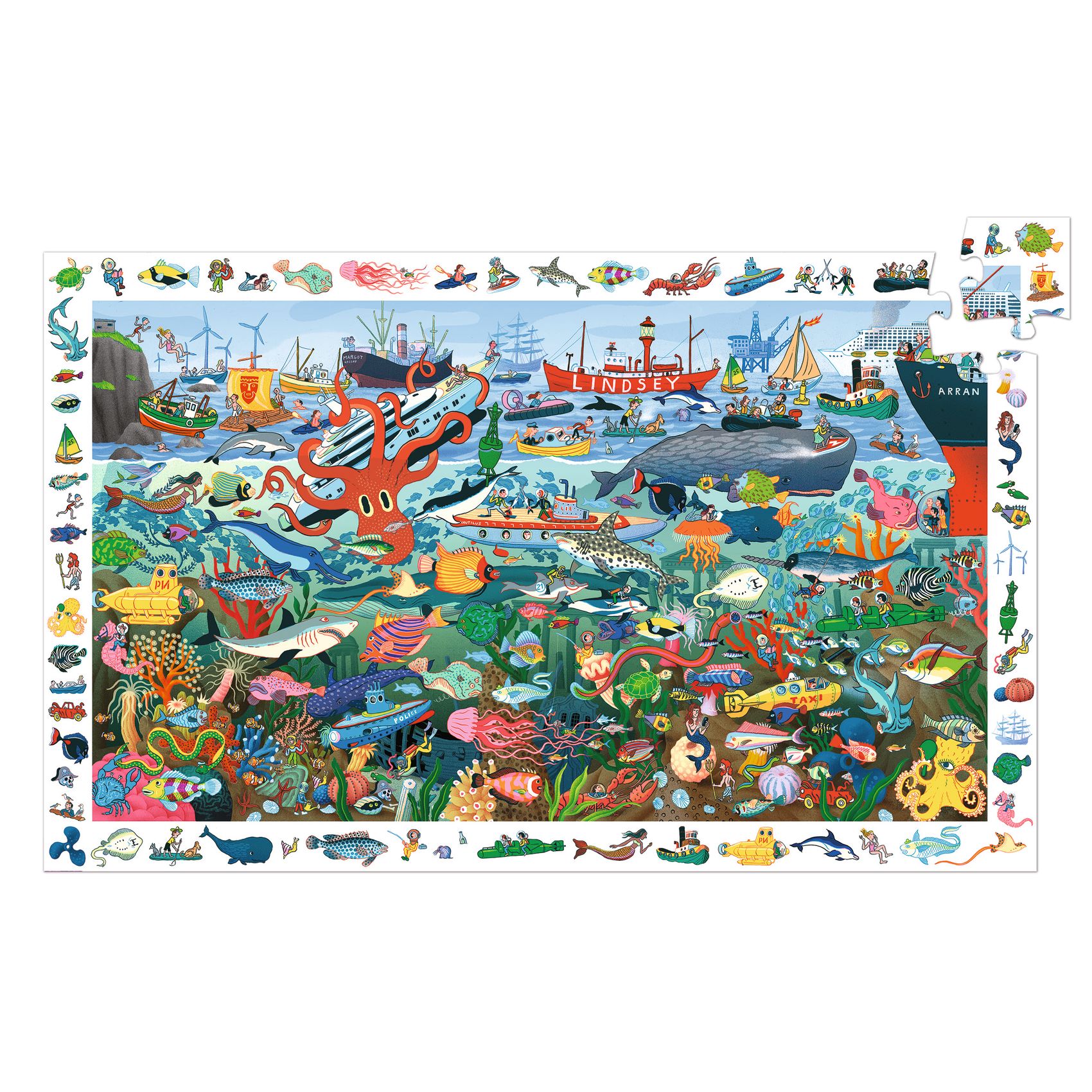 Megfigyeltető puzzle - Tenger titkai, 200 db-os - Secrets of the Sea - 3