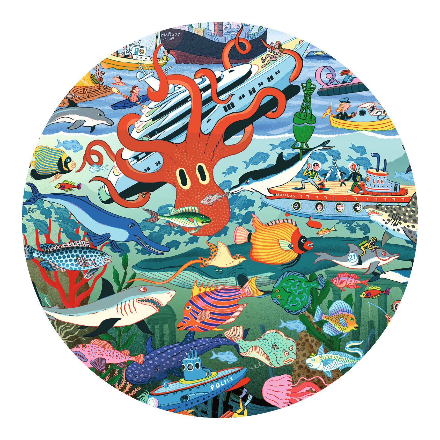 Megfigyeltető puzzle - Tenger titkai, 200 db-os - Secrets of the Sea - 2