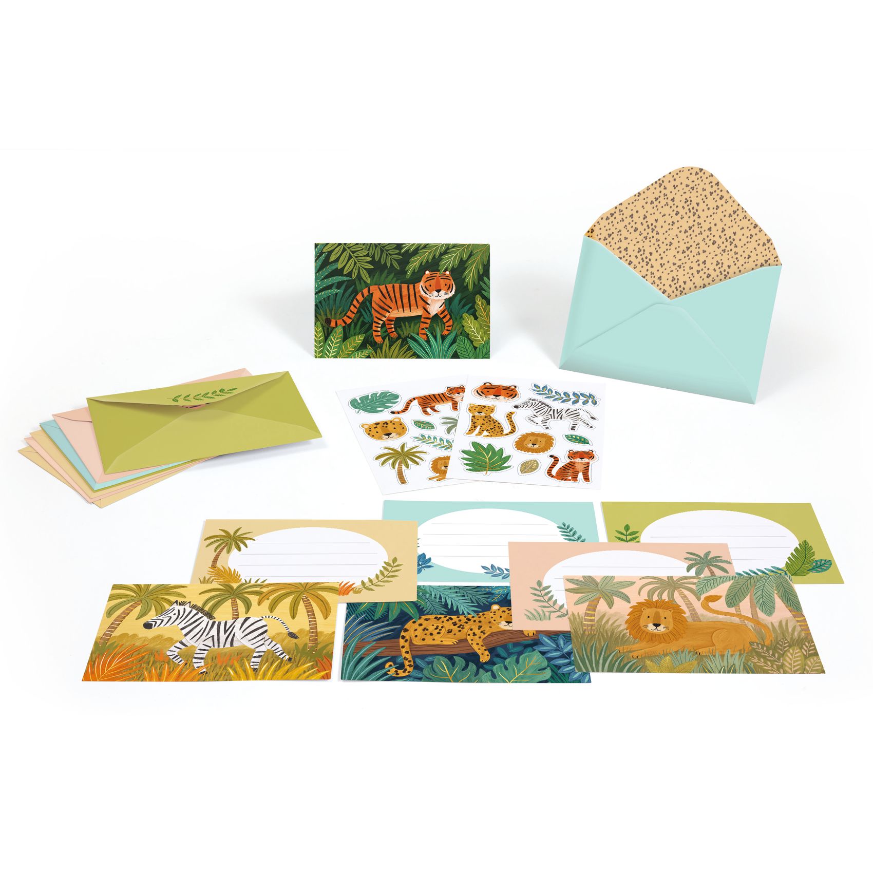 Meghívó készlet - Dzsungel parti - Jungle animals - 1