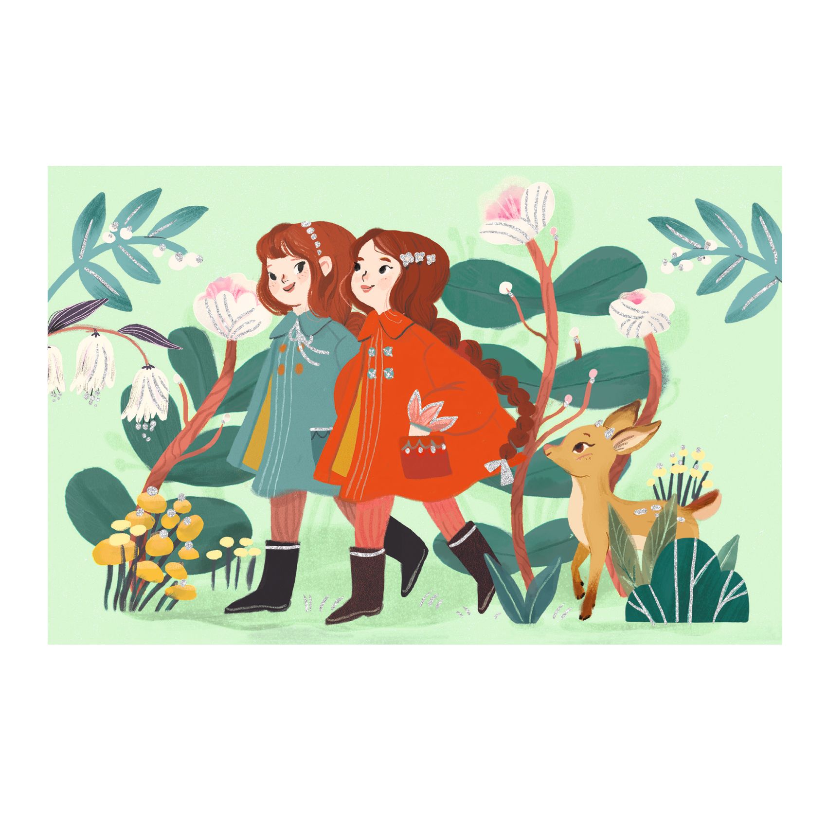 Meghívó készlet - Kerti parti - Garden friends - 2