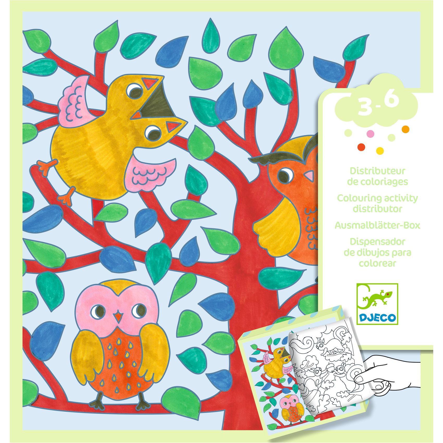 Meglepetés adagoló színező - Erdő - Coloring dispenser, Forest - 0