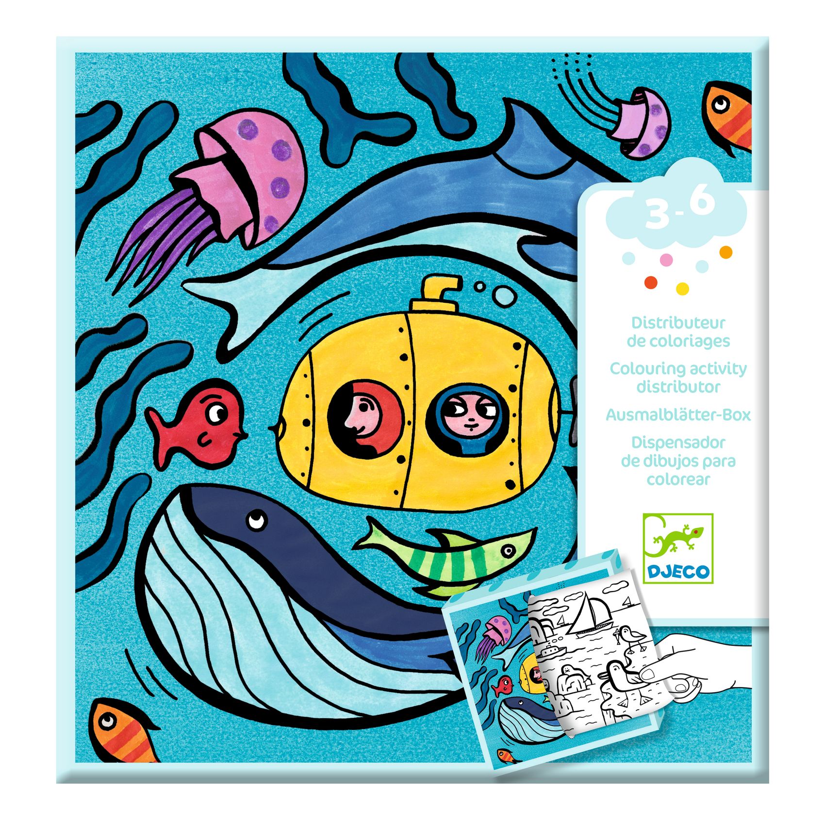 Meglepetés adagoló színező - Óceán - Coloring dispenser, Ocean - 1