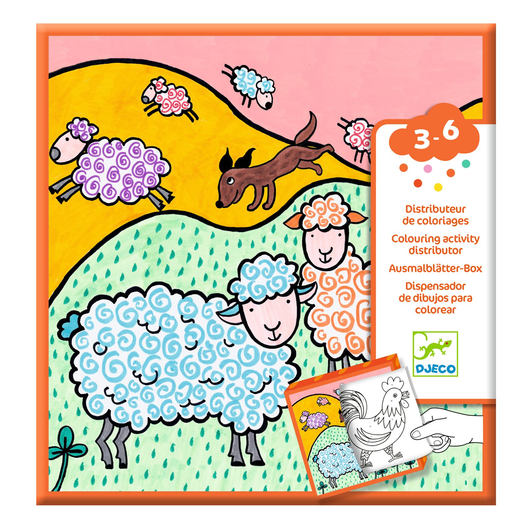 Meglepetés adagoló színező - Tanya - Coloring dispenser, Farm - 1