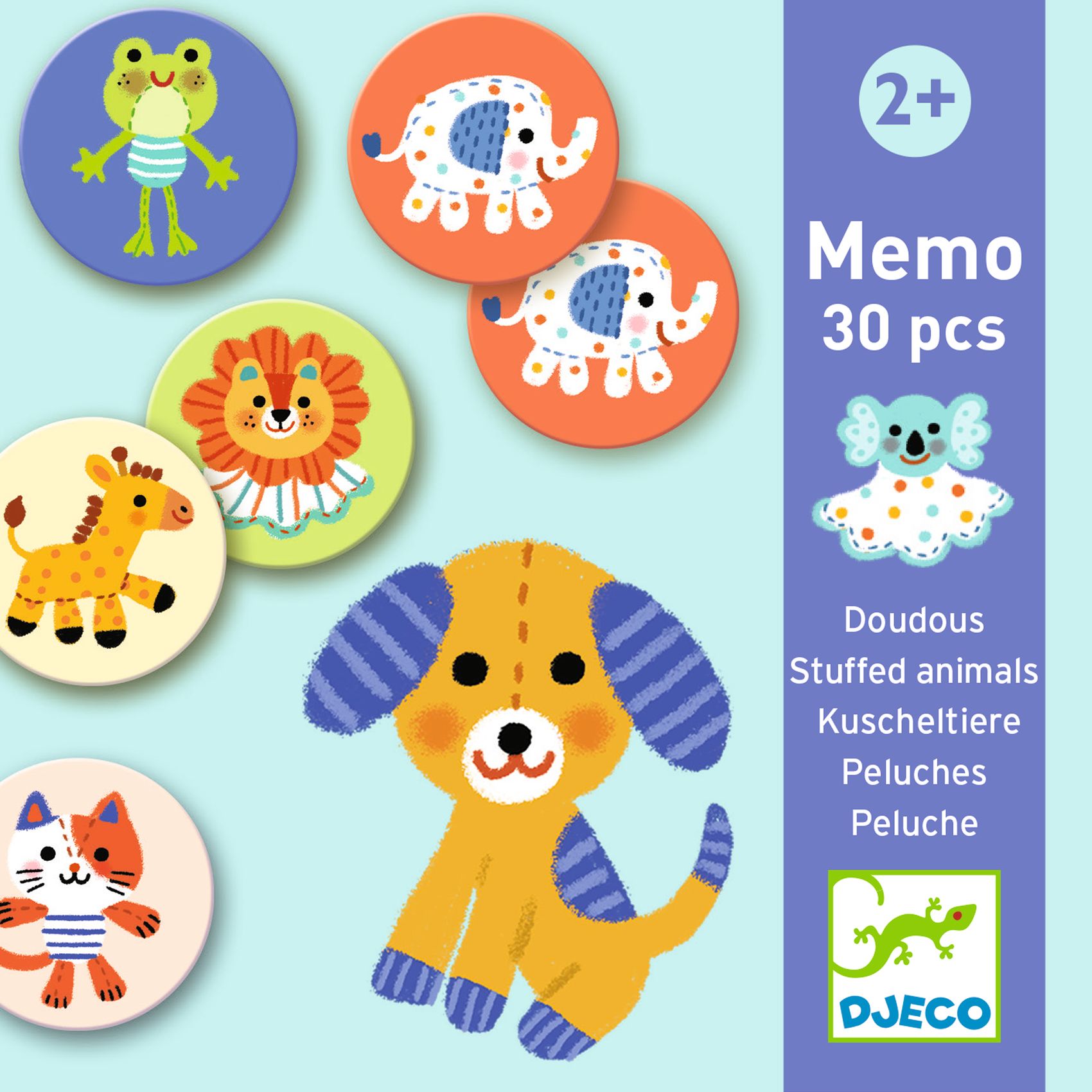 Memória játék - Kedvencek - Memo Stuffed animals - 3