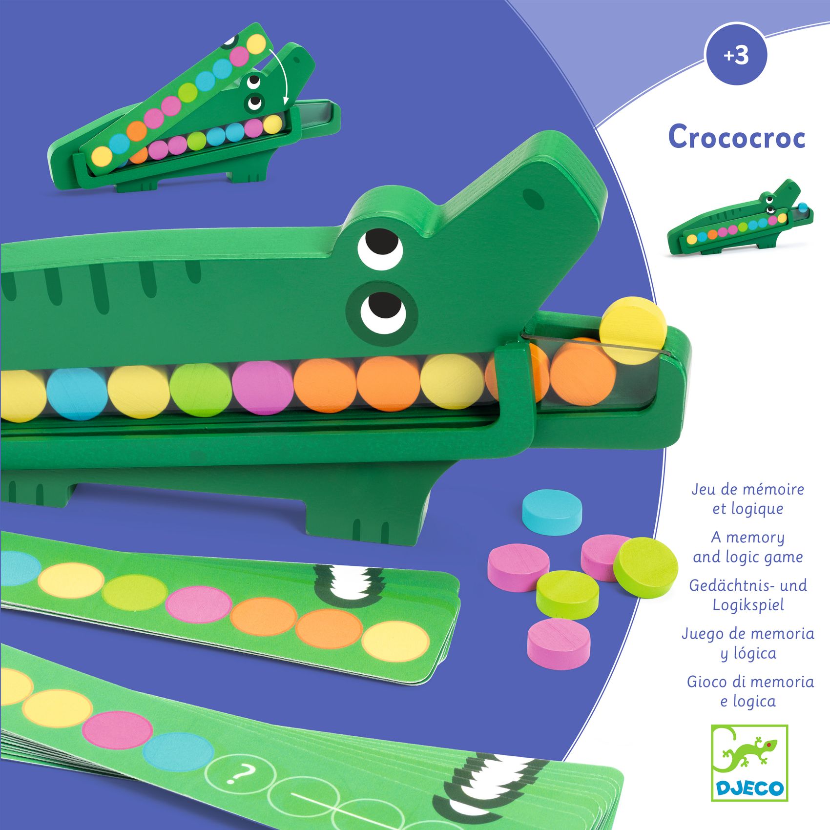 Memóriajáték - Színre szín kroki - Crococroc - 5