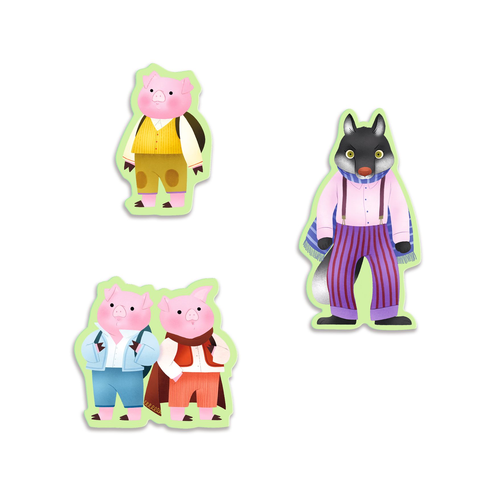 Mese puzzle - A három kismalac, 35 db-os - The Three Little Pigs - 5
