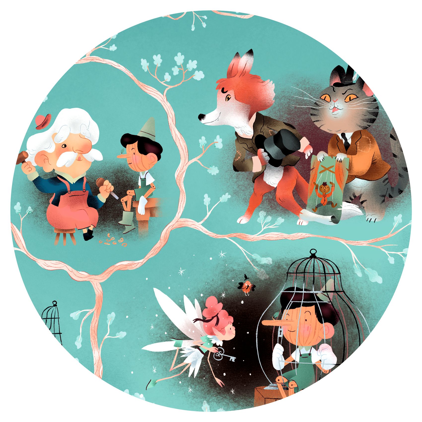 Mese puzzle - Pinokkió, 54 db-os - Pinocchio - 4