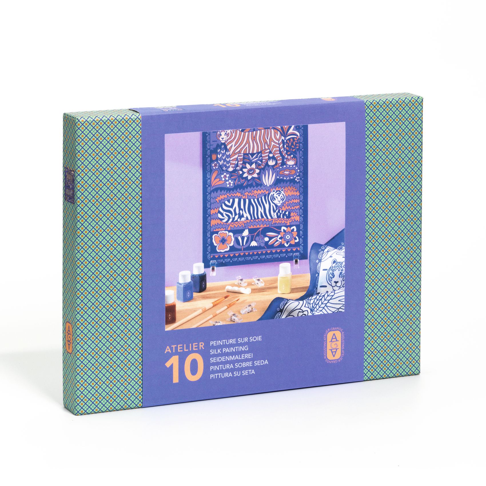 Műterem 10 - Selyem festés, Tigrisek  - Atelier 10, Silk Painting - 0