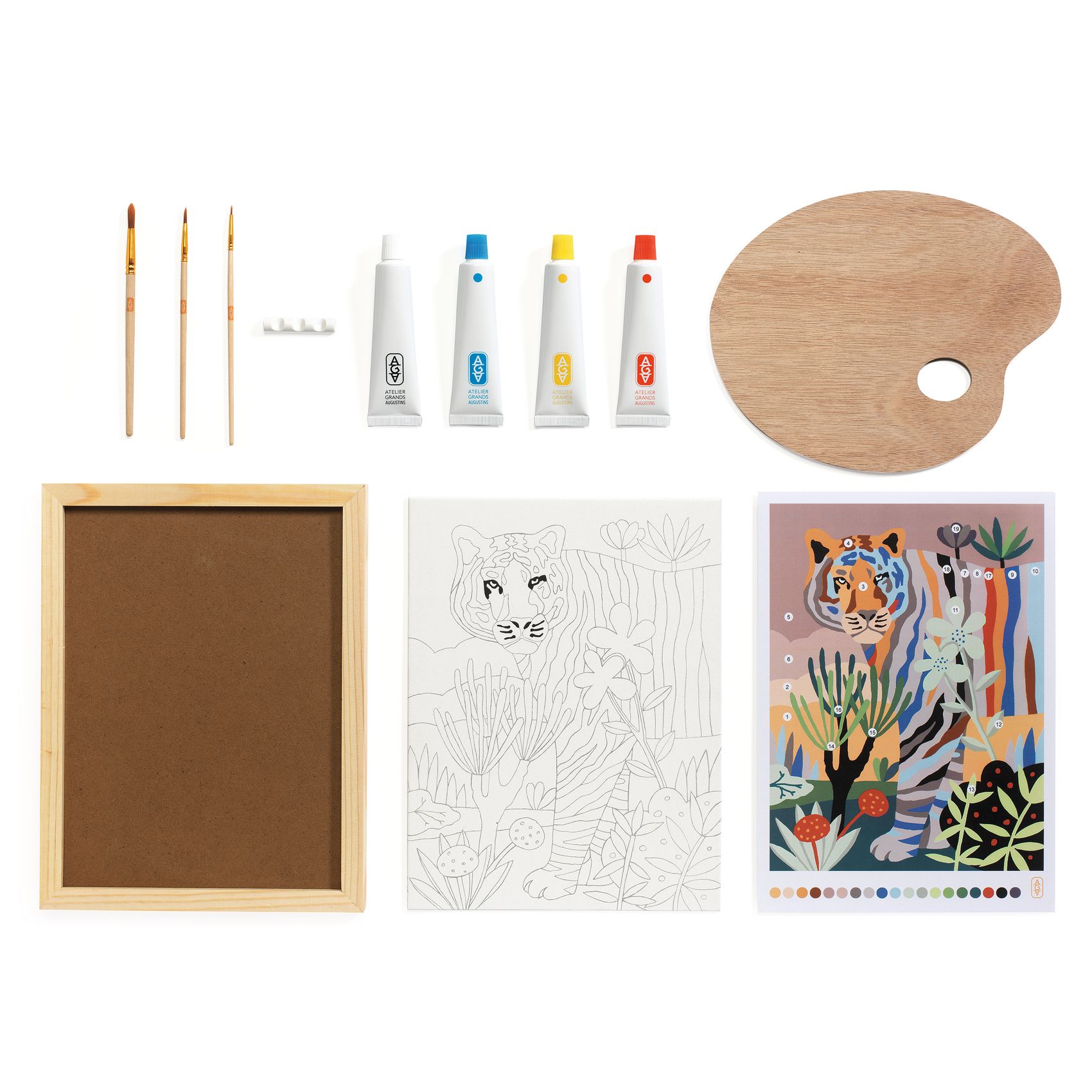 Műterem 22 - Színkeverés, Tigris - Atelier 22, Colour Mixing - 3