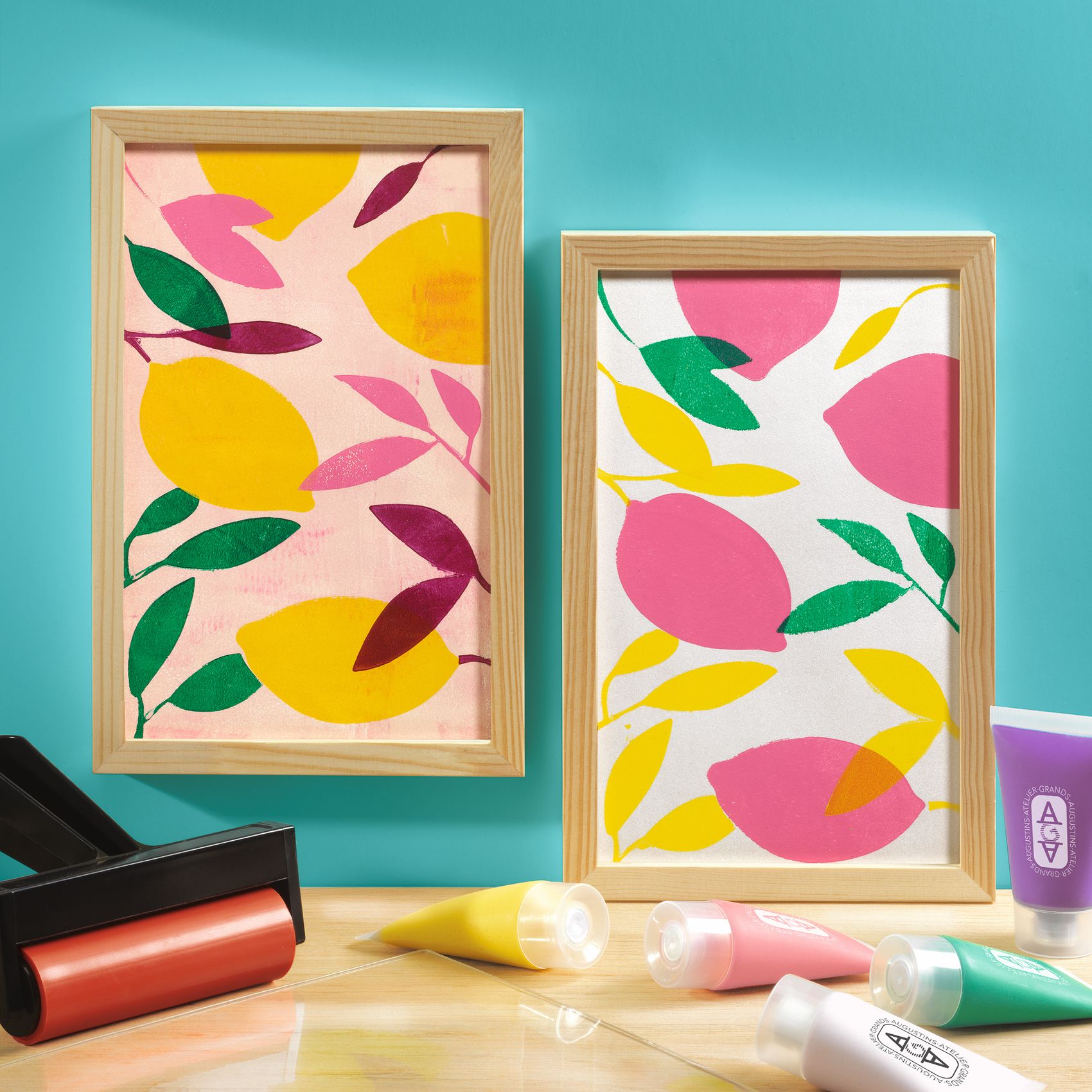 Műterem 46 - Gélnyomtatás, Színtár - Atelier 46, Gel Printing - 1