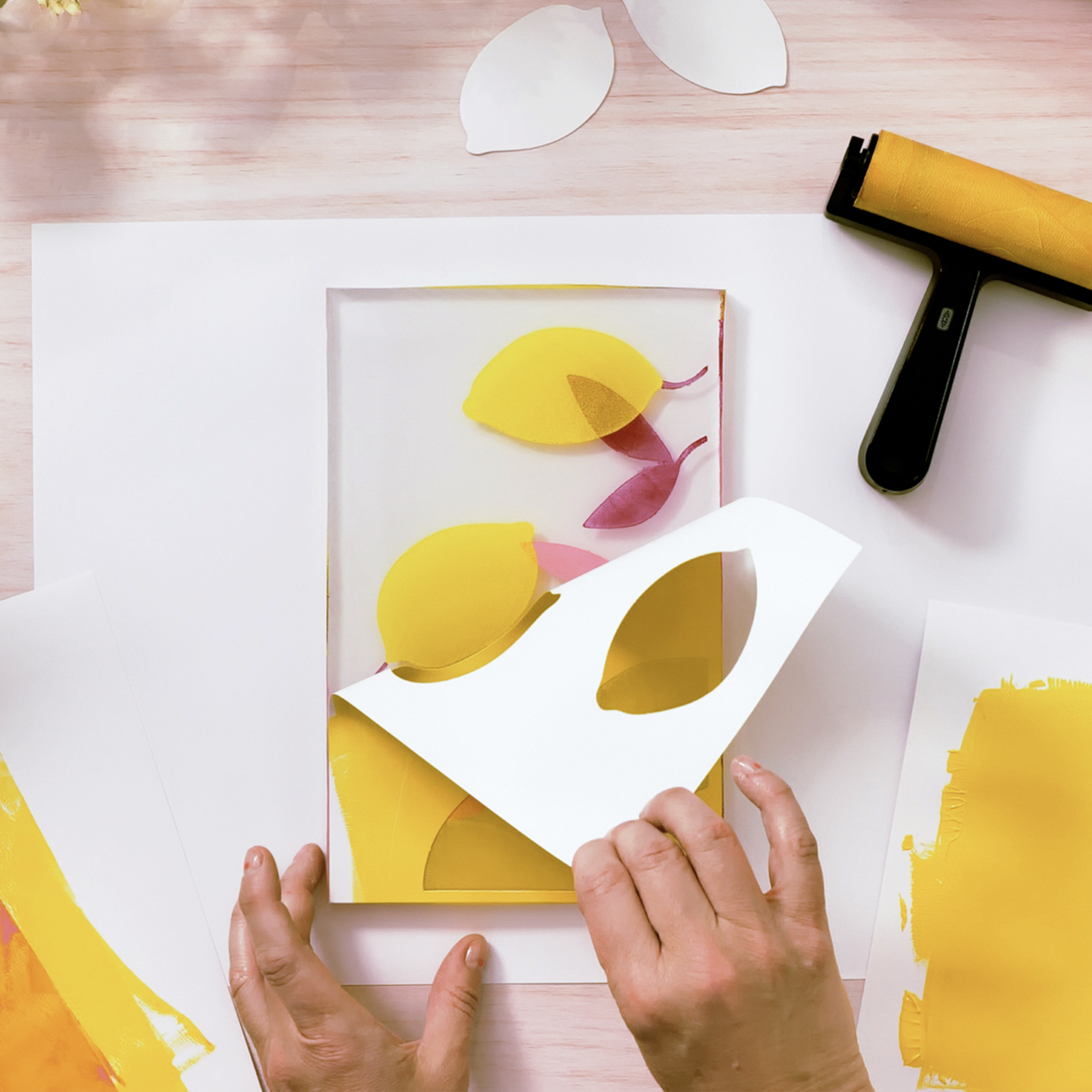 Műterem 46 - Gélnyomtatás, Színtár - Atelier 46, Gel Printing - 8