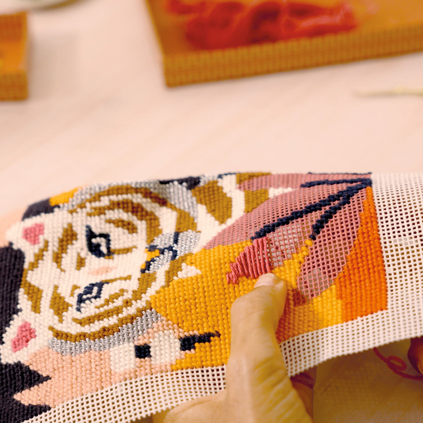 Műterem 64 - Tűhímzés, Alkony - Atelier 64, Needlepoint - 7
