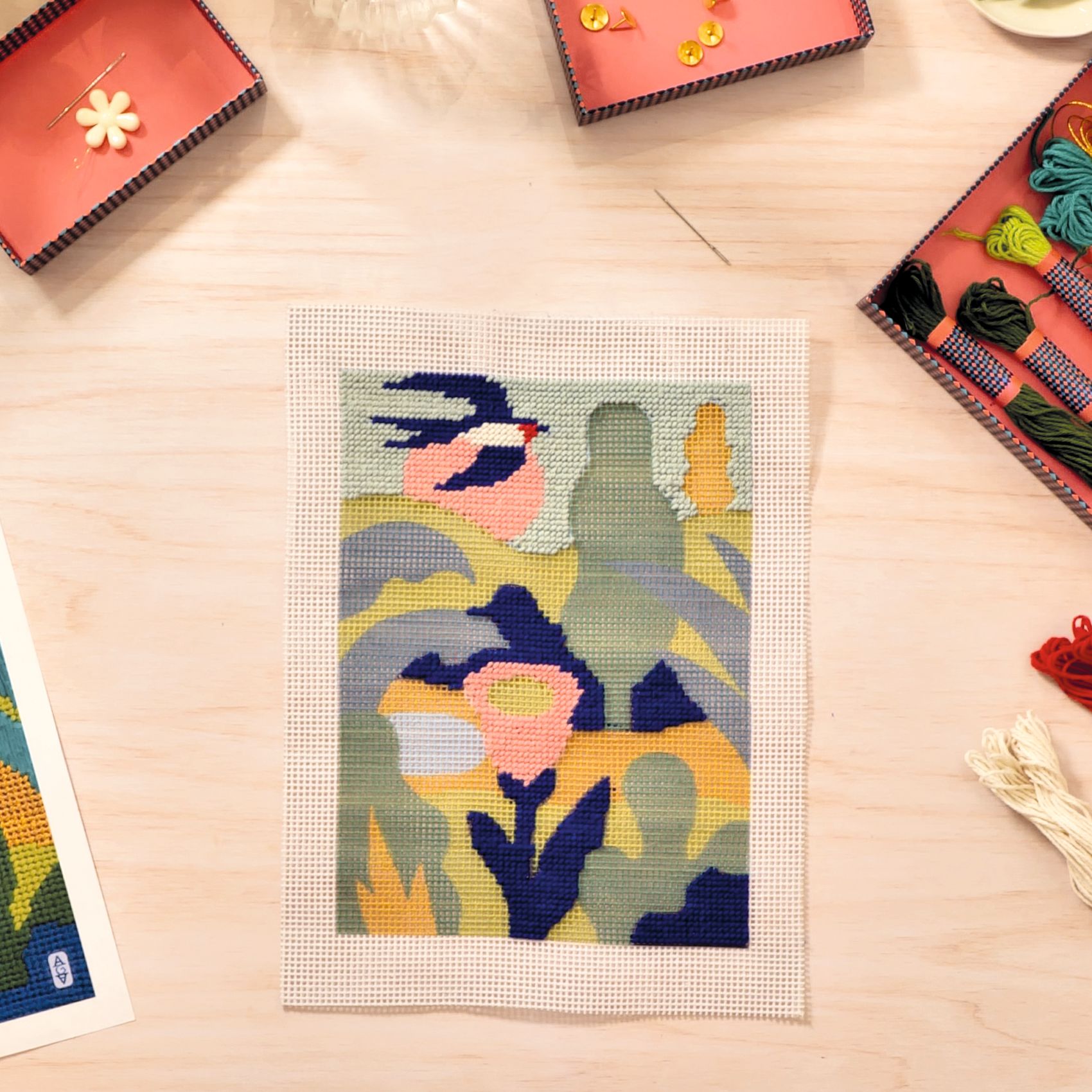Műterem 65 - Tűhímzés, Hajnal - Atelier 65, Needlepoint - 6