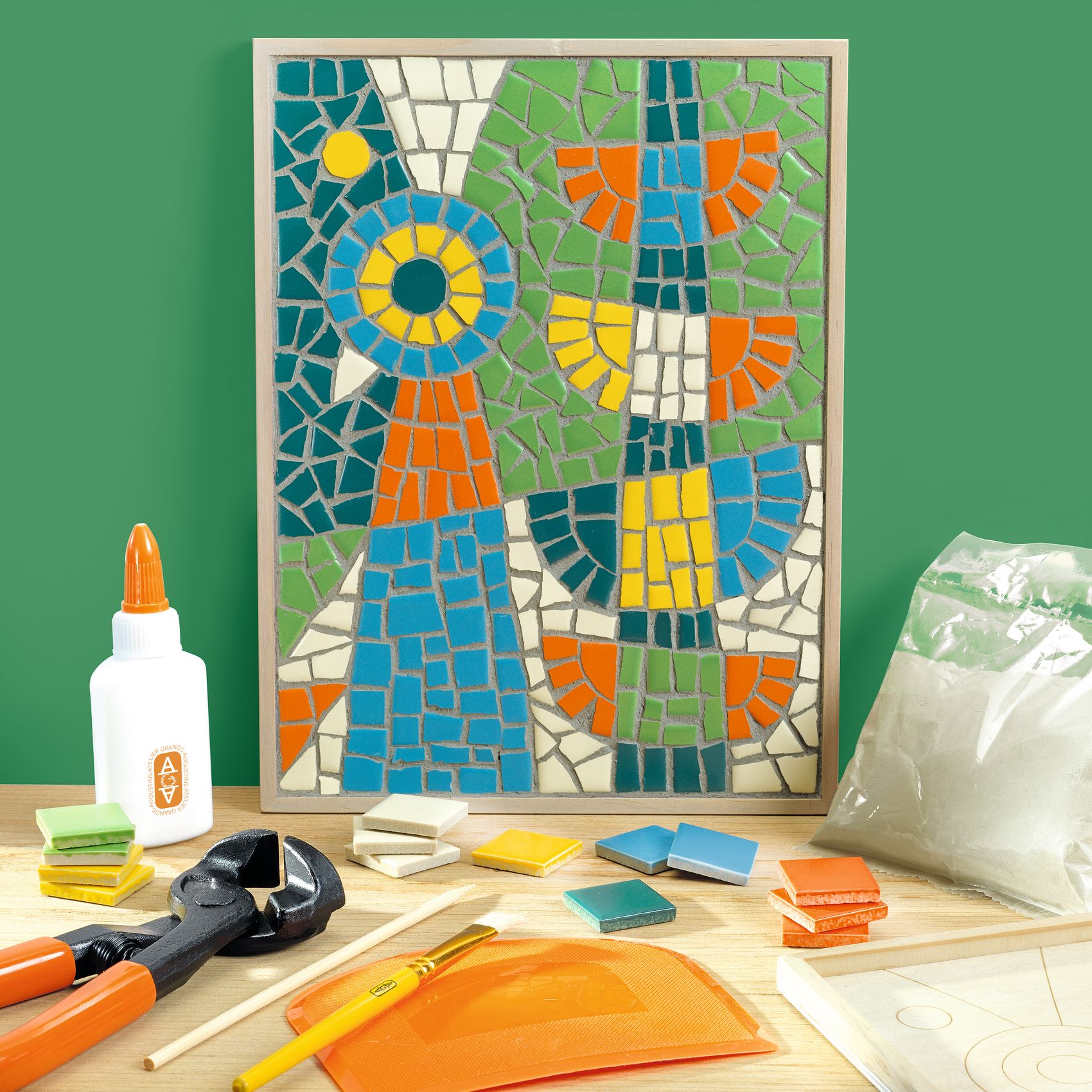 Műterem 73 - Mozaikkép, Páva - Atelier 73, Mosaic - 1