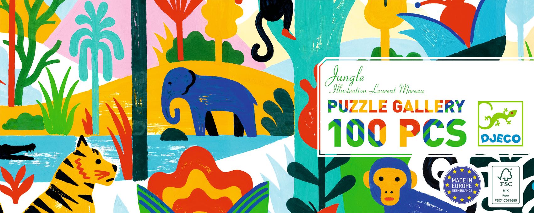 Művész puzzle - Dzsungel, 100 db-os - Jungle - 1