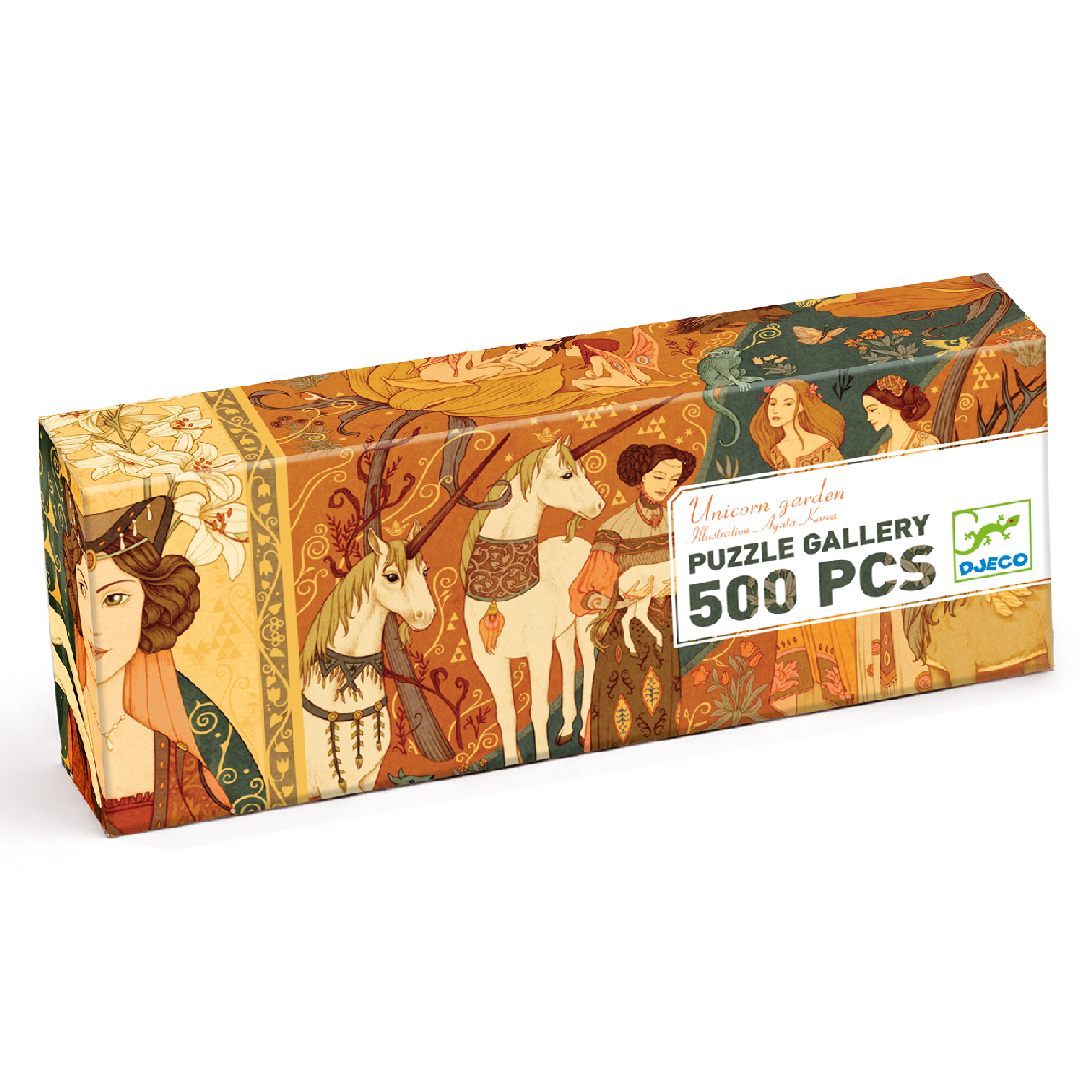 Művész puzzle - Egyszarvú és a hölgy, 500 db-os - Unicorn lady - 0