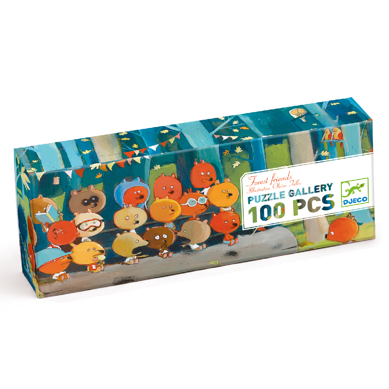 Művész puzzle - Erdei barátok, 100 db-os - Forest friends - 0