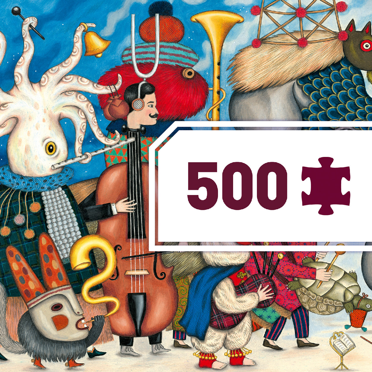 Művész puzzle - Fantasztikus zenekar, 500 db-os - Fantasy Orchestra - 3