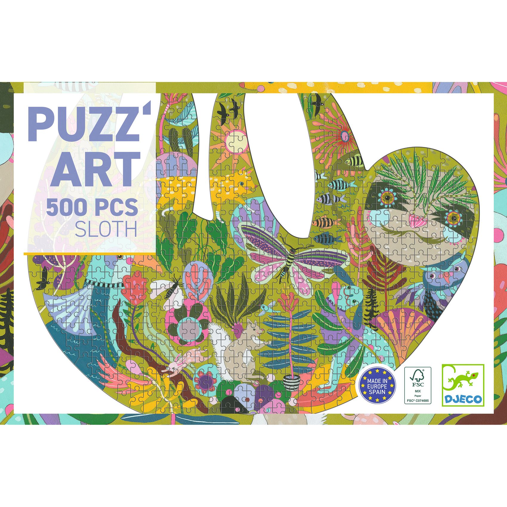 Művész puzzle - Lajhár, 500 db-os - The sloth - 0